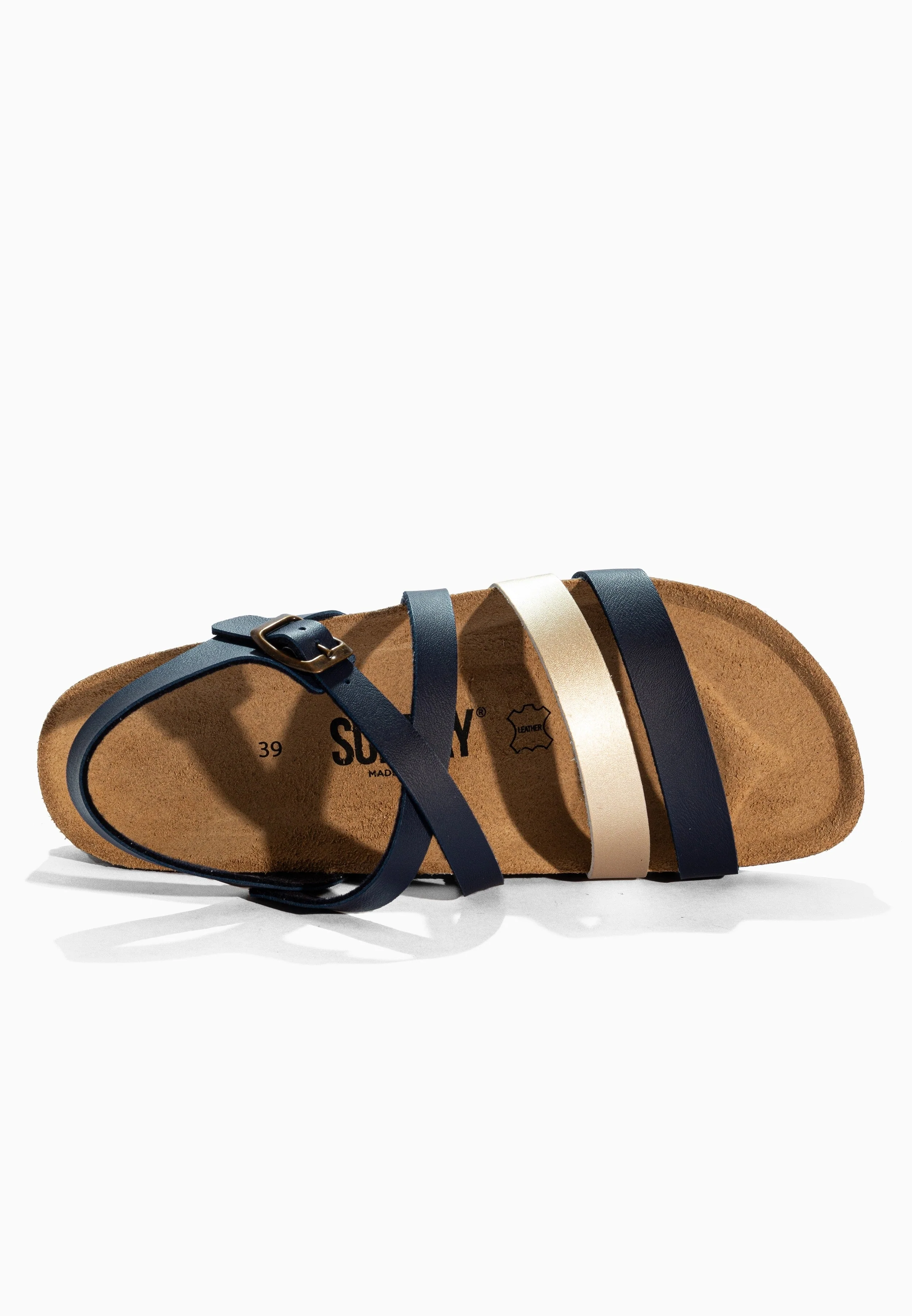 Sandales Multi-Brides Gravita - Navy/Gold - Femme - Image 5