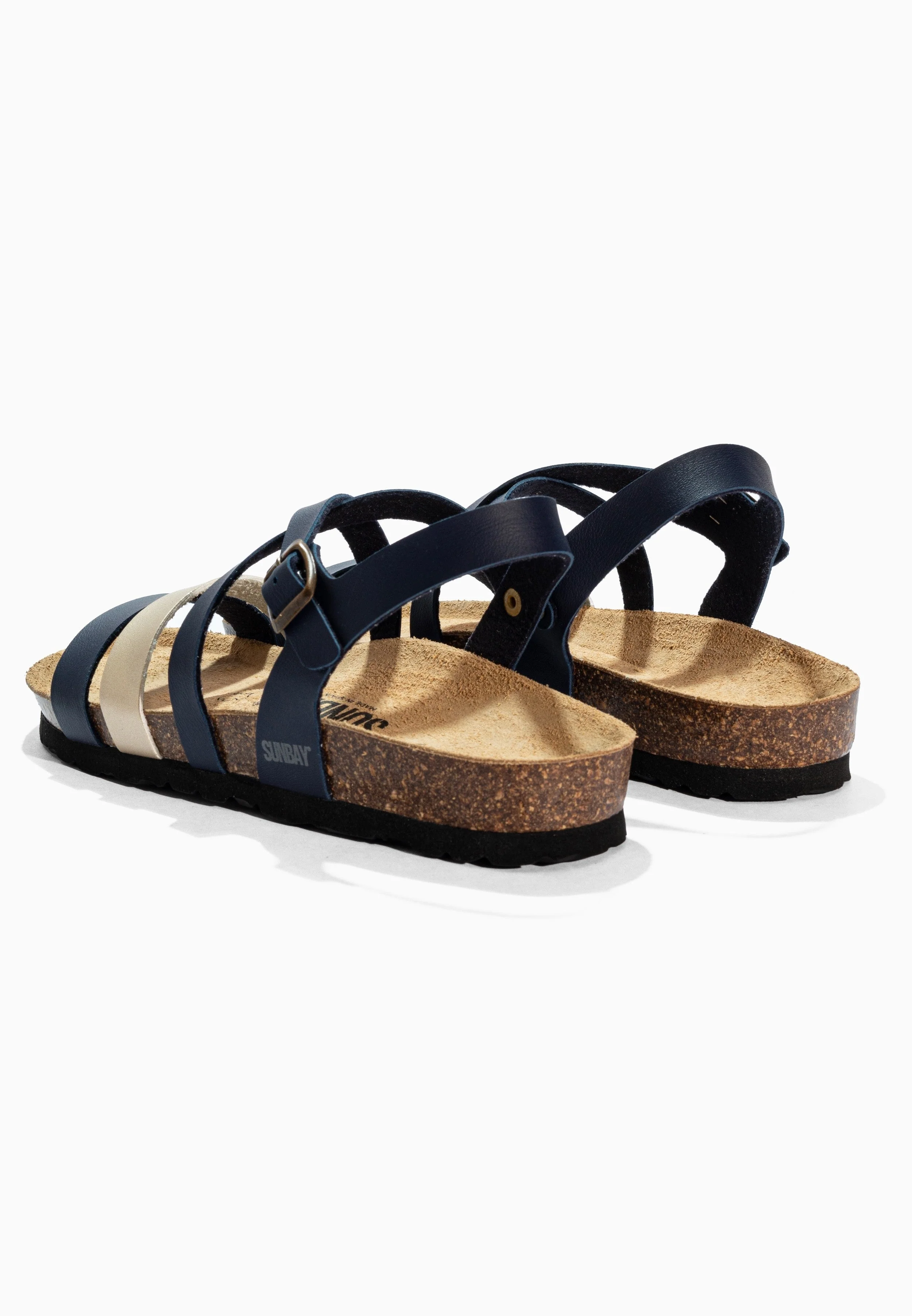 Sandales Multi-Brides Gravita - Navy/Gold - Femme - Image 6
