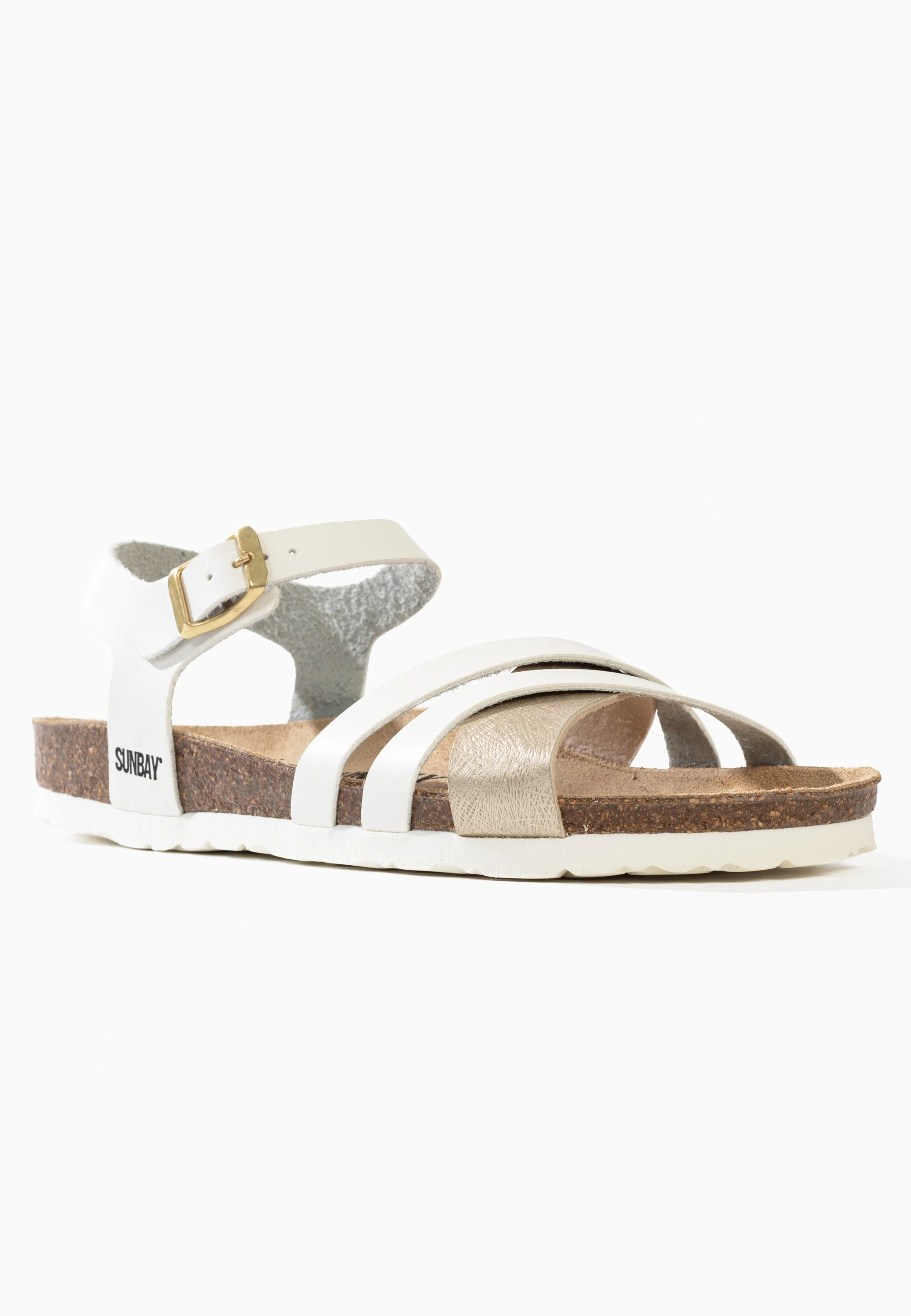 Sandales Multi-Brides Griffith - White/Gold - Femme - Image 2