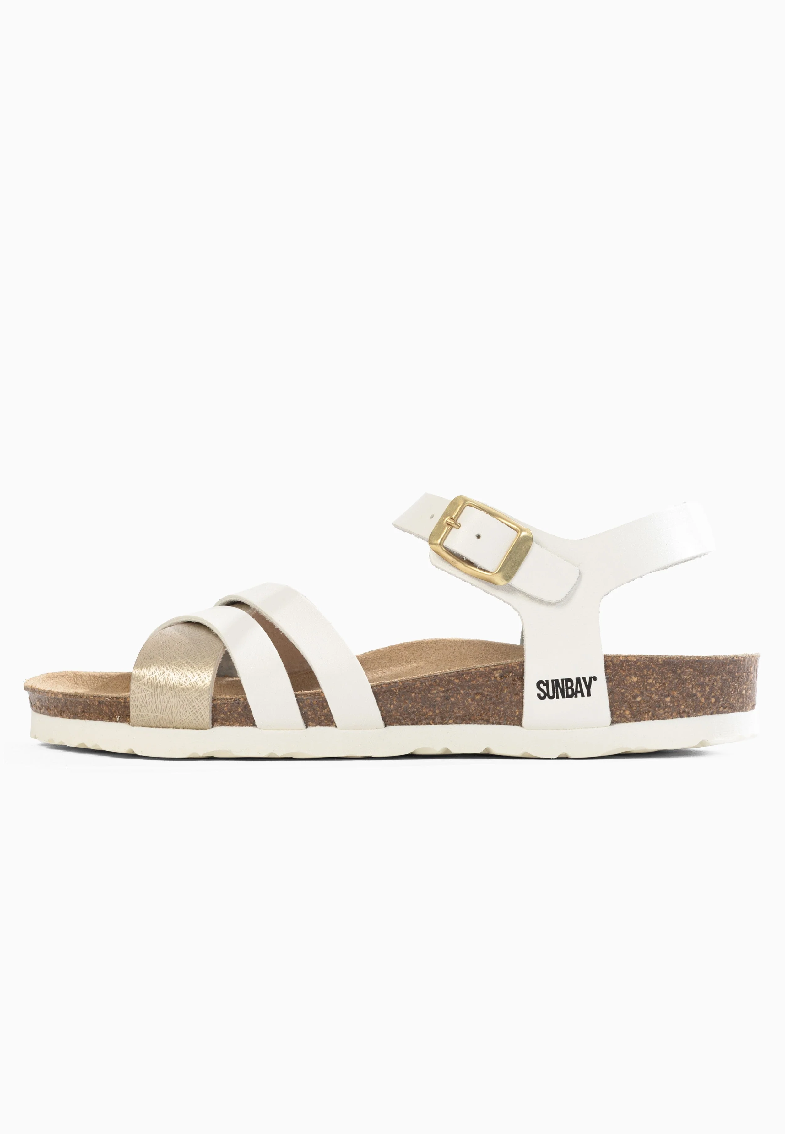 Sandales Multi-Brides Griffith - White/Gold - Femme - Image 3