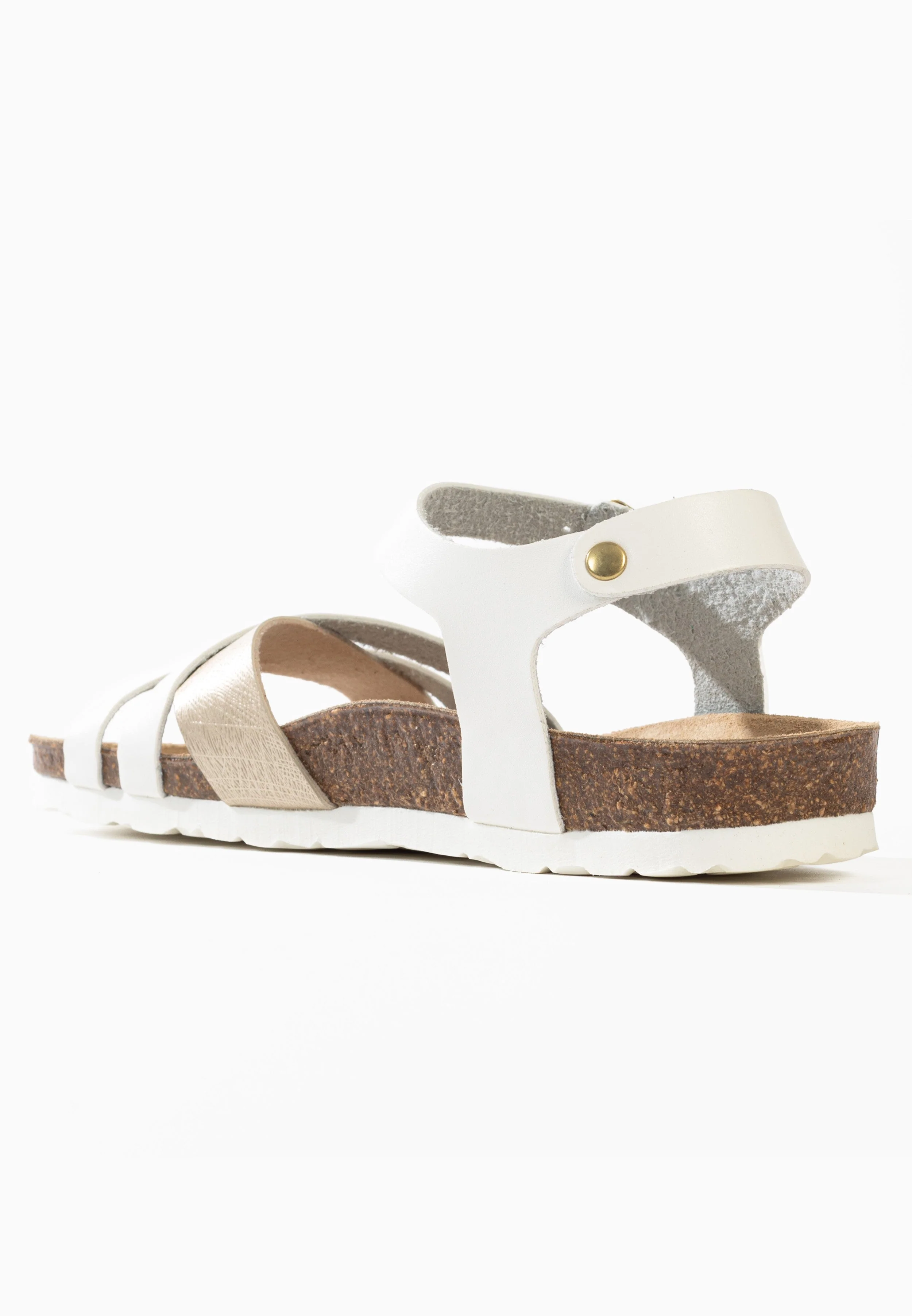 Sandales Multi-Brides Griffith - White/Gold - Femme - Image 4