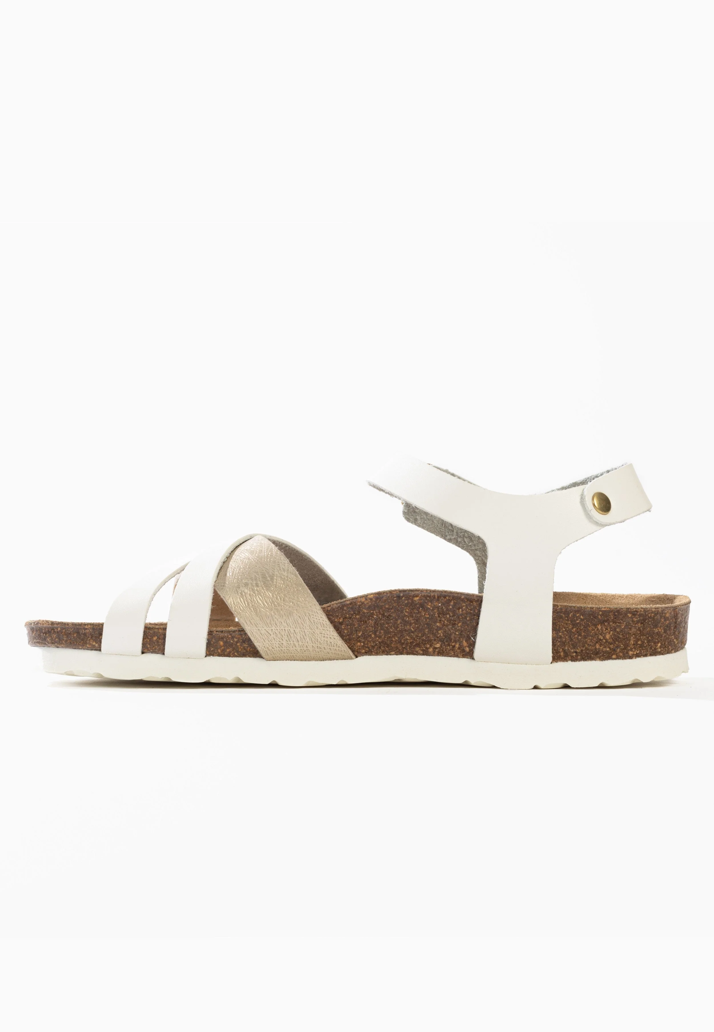 Sandales Multi-Brides Griffith - White/Gold - Femme - Image 5