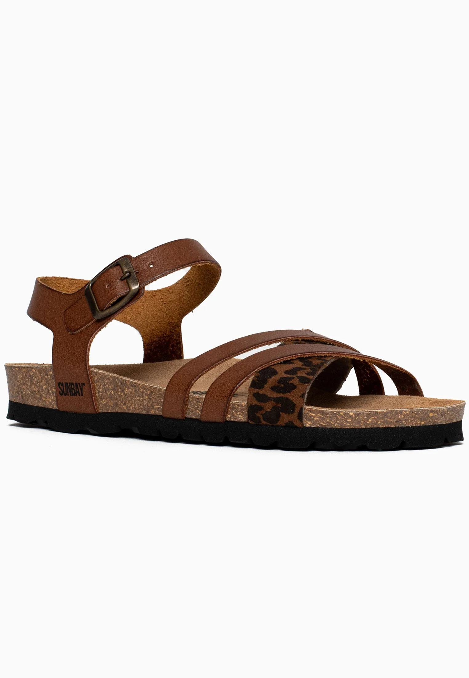 Sandales Multi-Brides Griffith - Tan/Leopard - Femme - Image 3