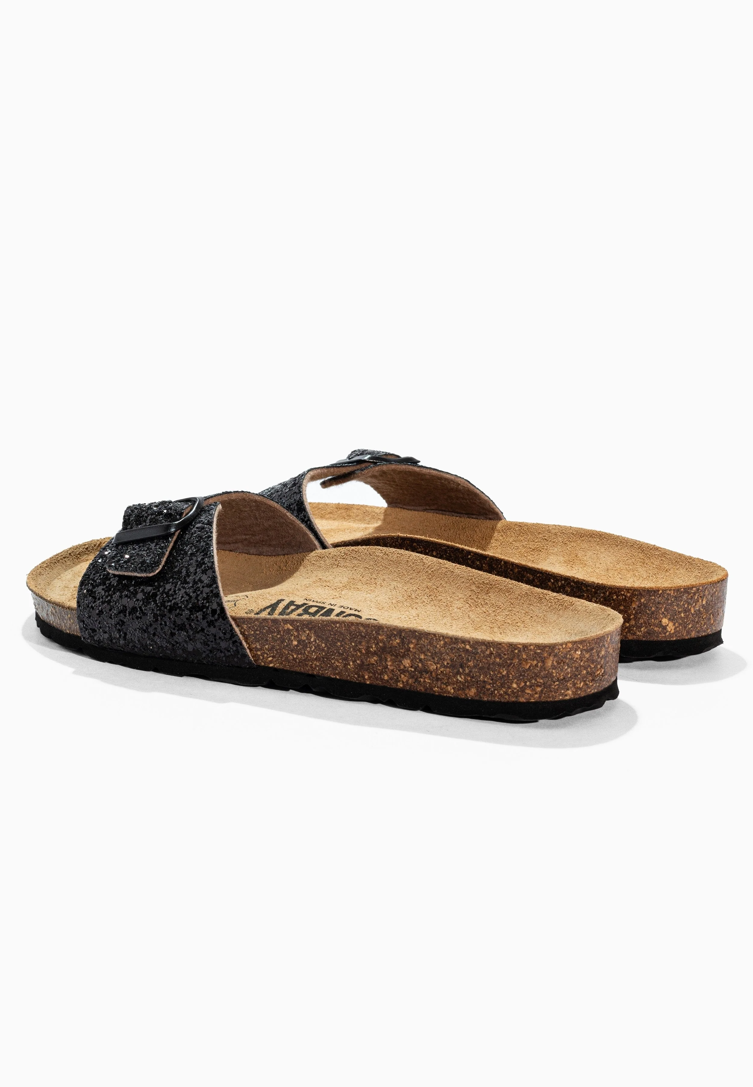 Sandales À Une Bride Jasmin - Black Glitter - Femme - Image 6