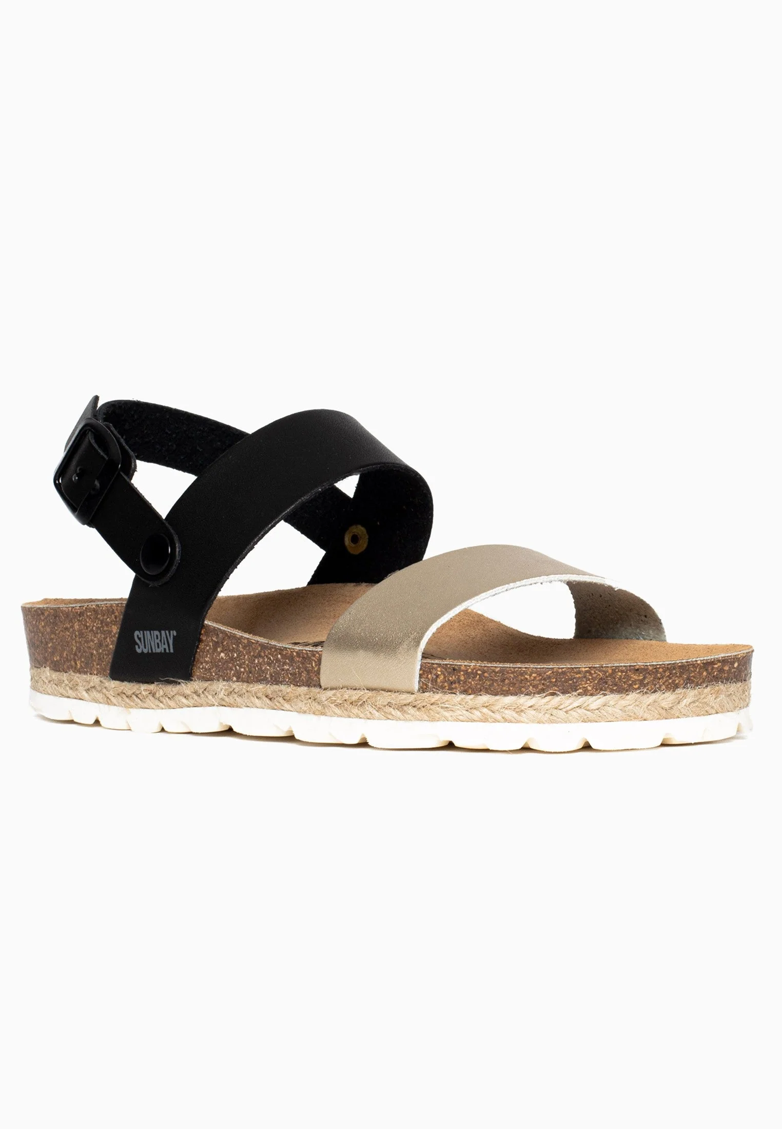 Sandales Multi-Brides Leila - Gold/Black - Femme - Image 2