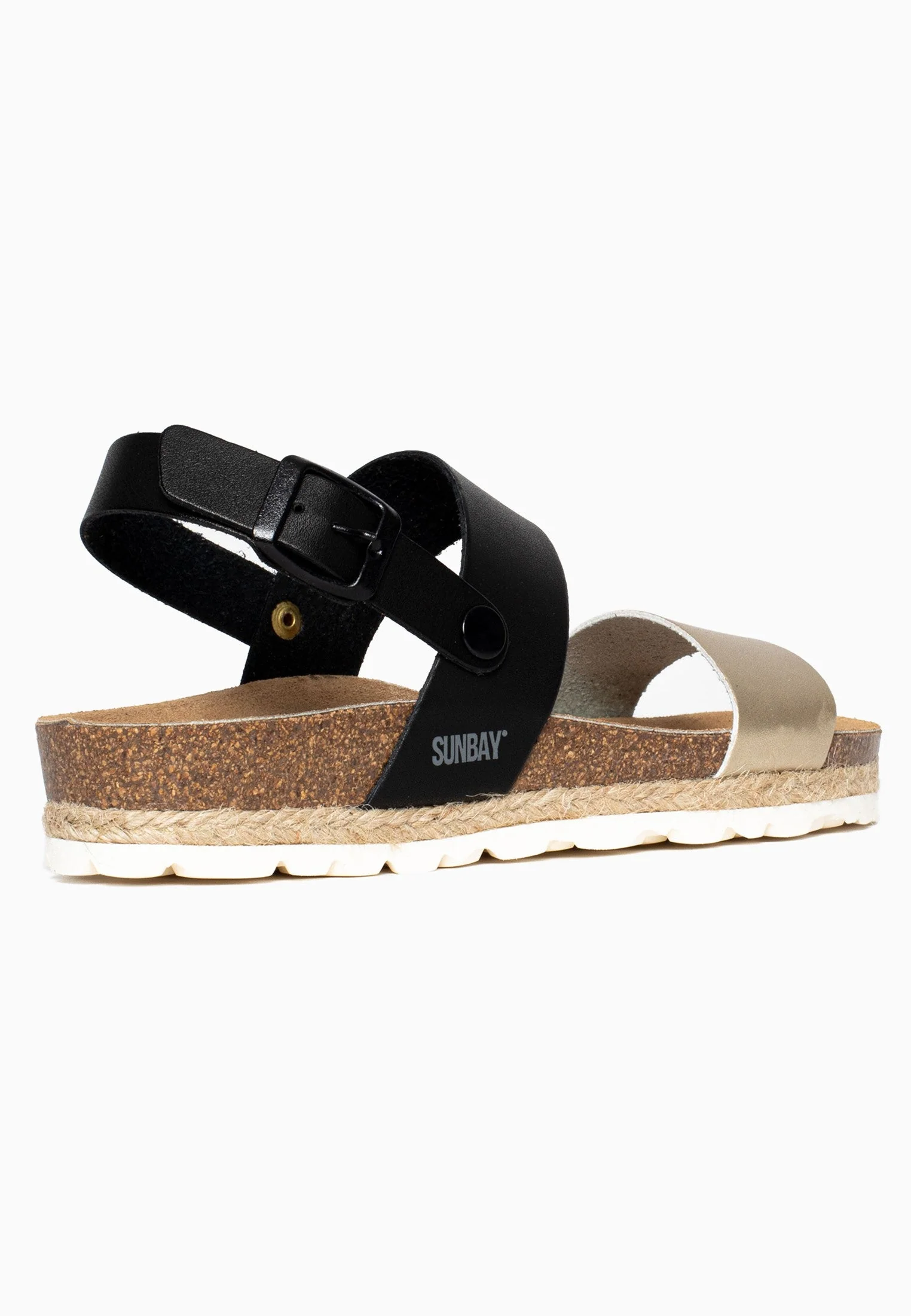 Sandales Multi-Brides Leila - Gold/Black - Femme - Image 4