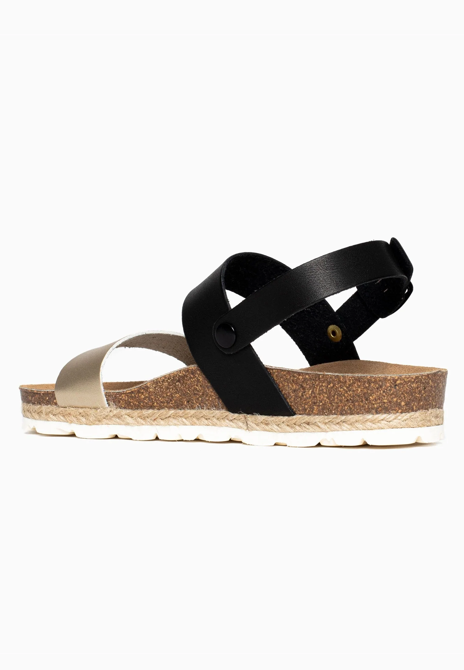 Sandales Multi-Brides Leila - Gold/Black - Femme - Image 5