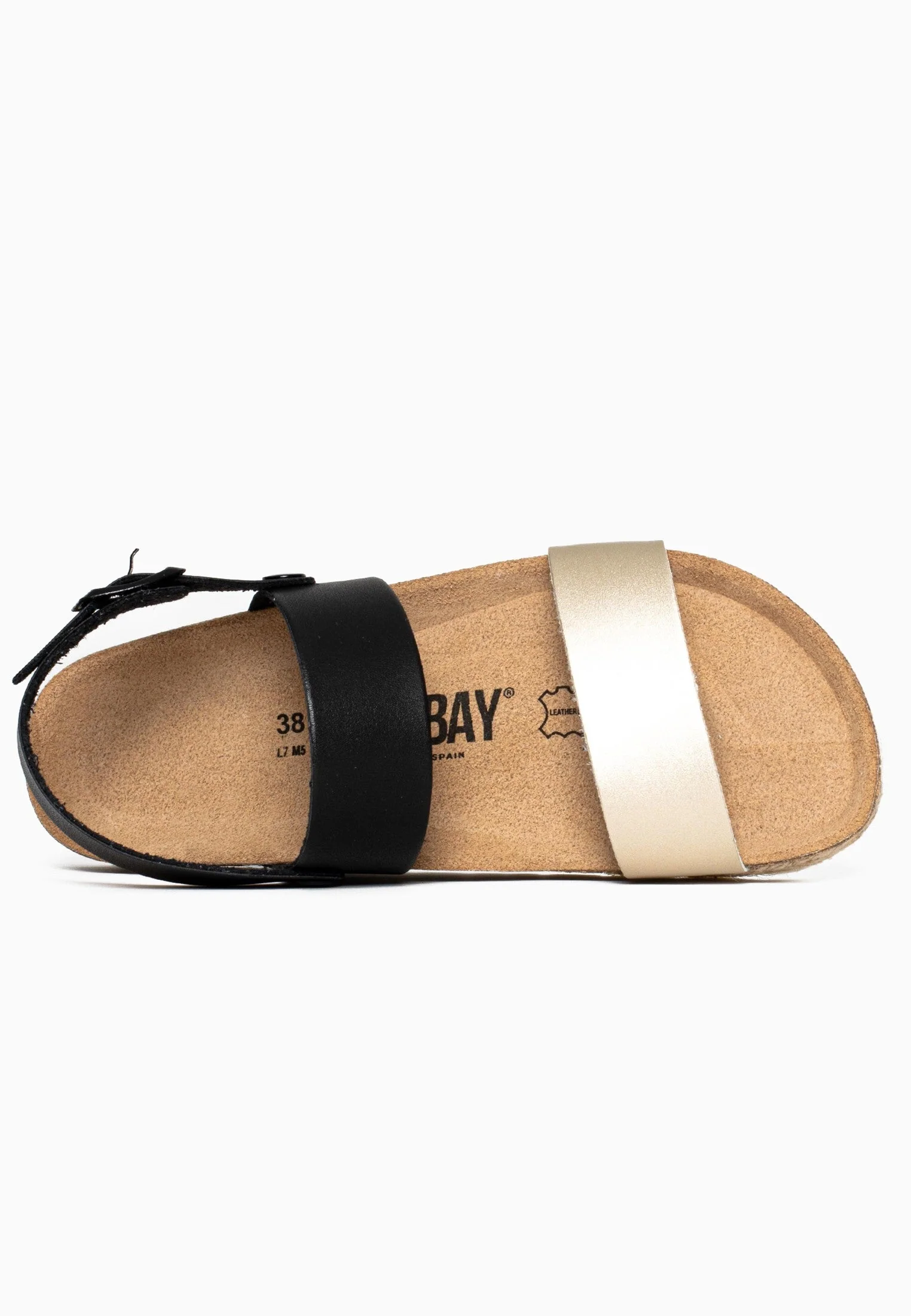 Sandales Multi-Brides Leila - Gold/Black - Femme - Image 7