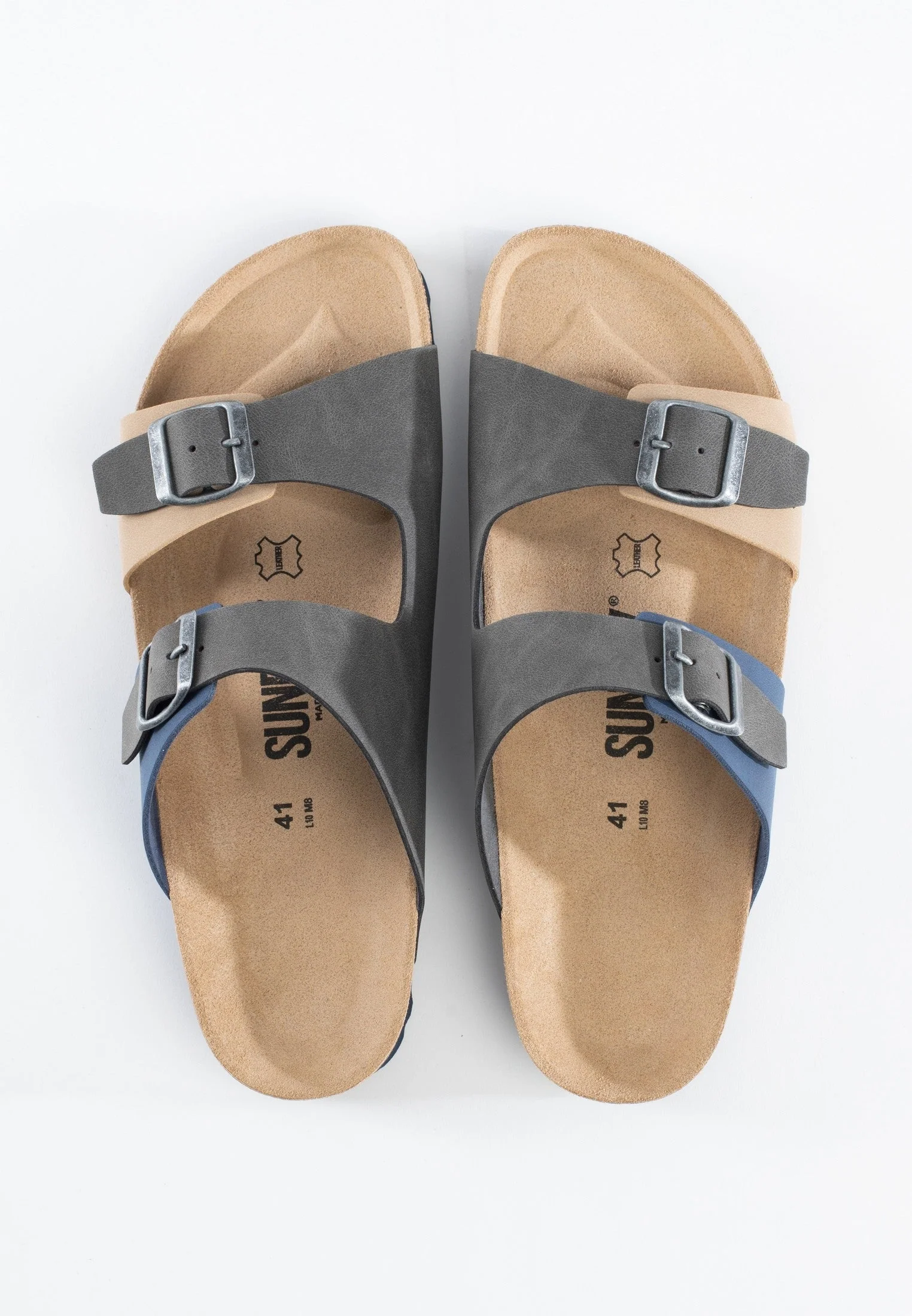Sandales À Deux Brides Lulally - Navy/Beige/Grey - Homme - Image 3