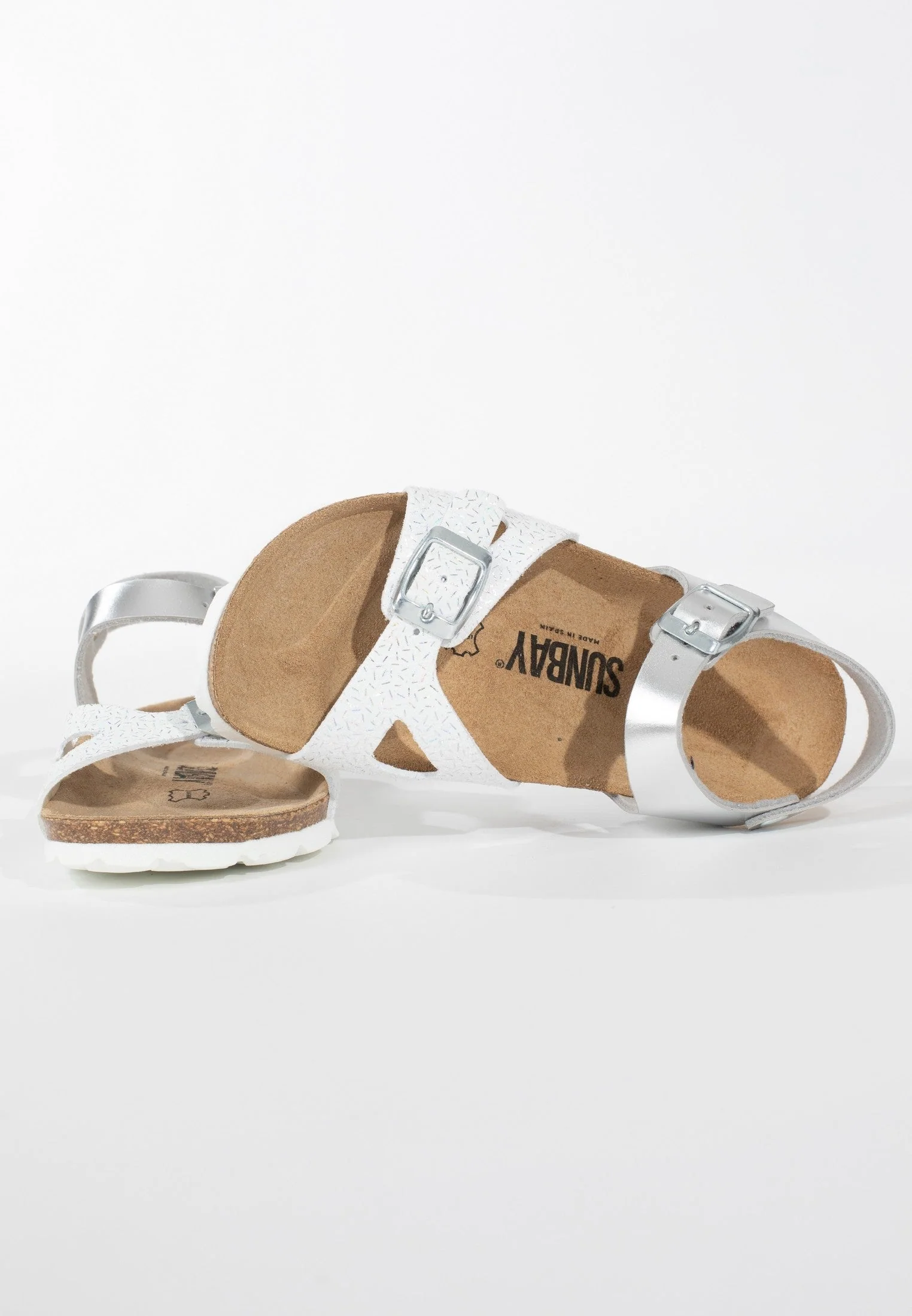 Sandales Multi-Brides Lys - White/Silver - Enfant - Image 2