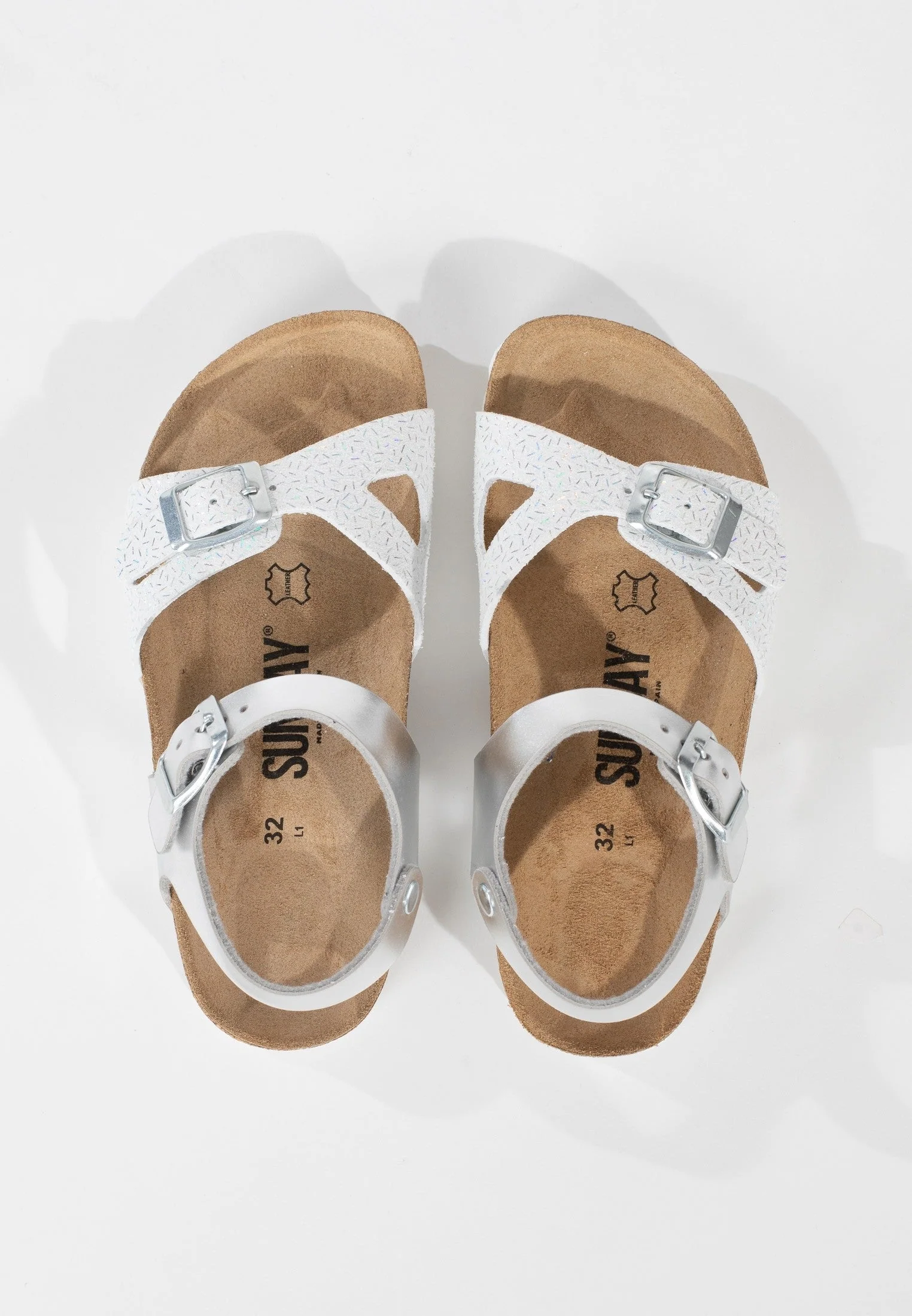 Sandales Multi-Brides Lys - White/Silver - Enfant - Image 3