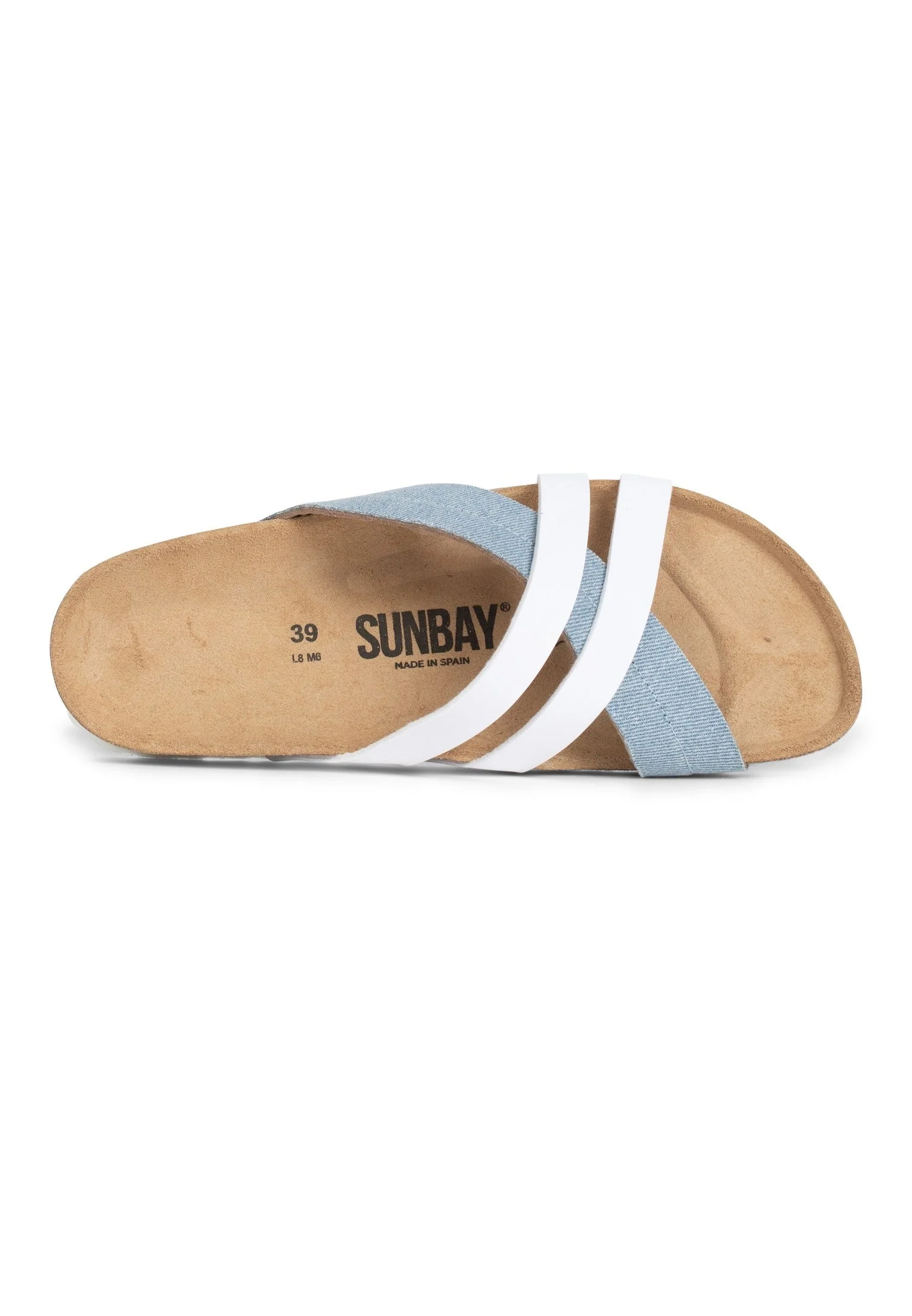 Sandales Multi-Brides Mars - Sky Blue Denim/White - Femme - Image 4
