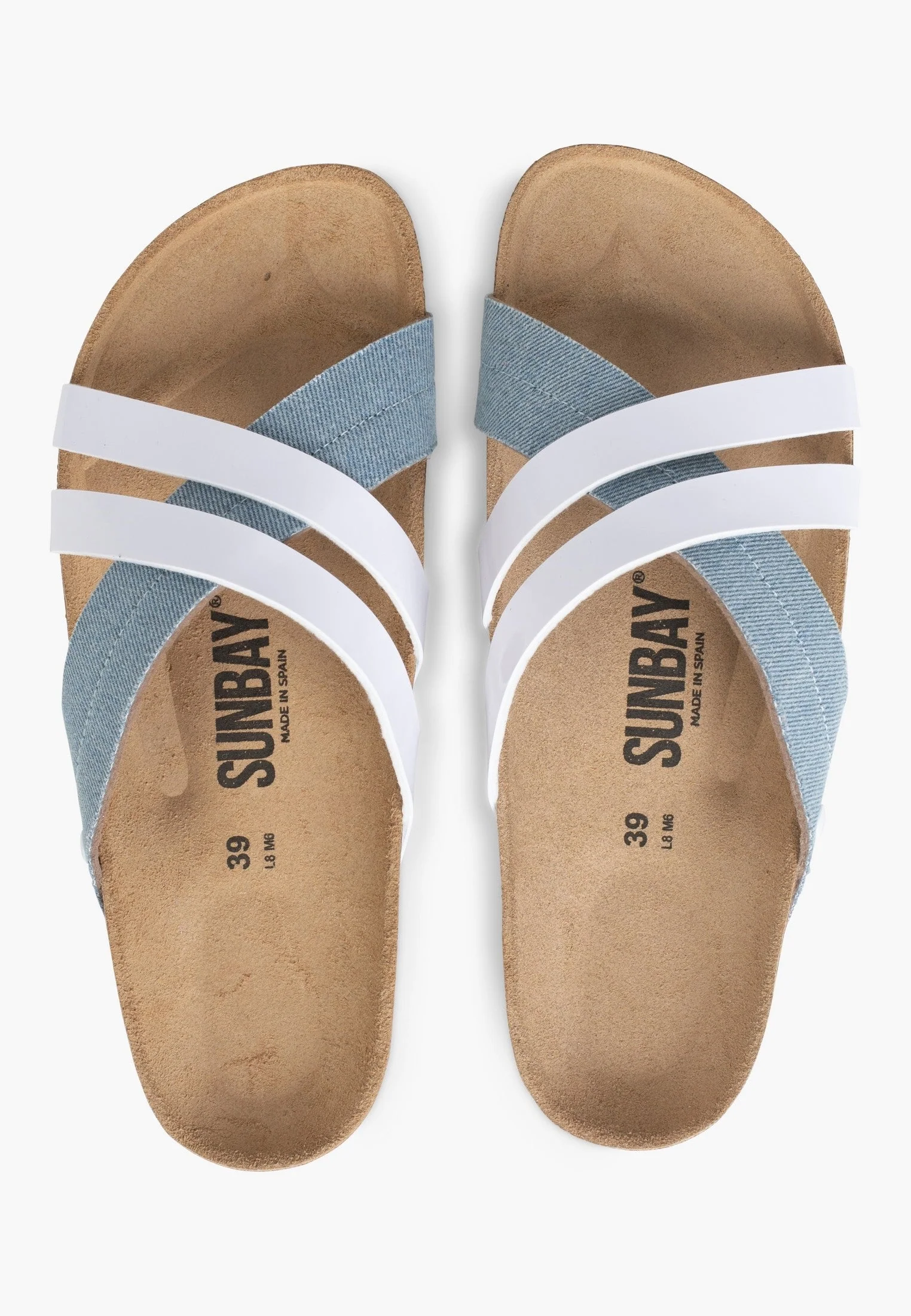 Sandales Multi-Brides Mars - Sky Blue Denim/White - Femme - Image 5