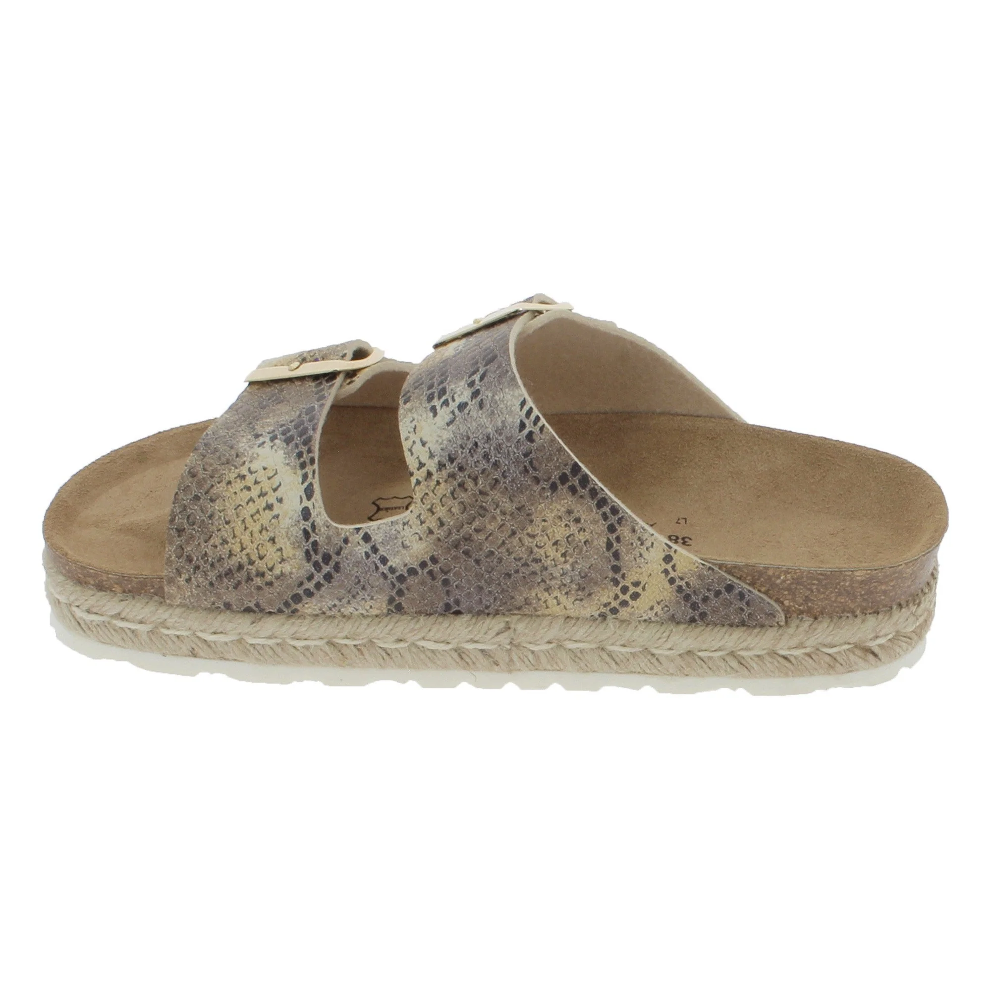 Sandales À Plateforme Orange - Brown Python - Femme - Image 3