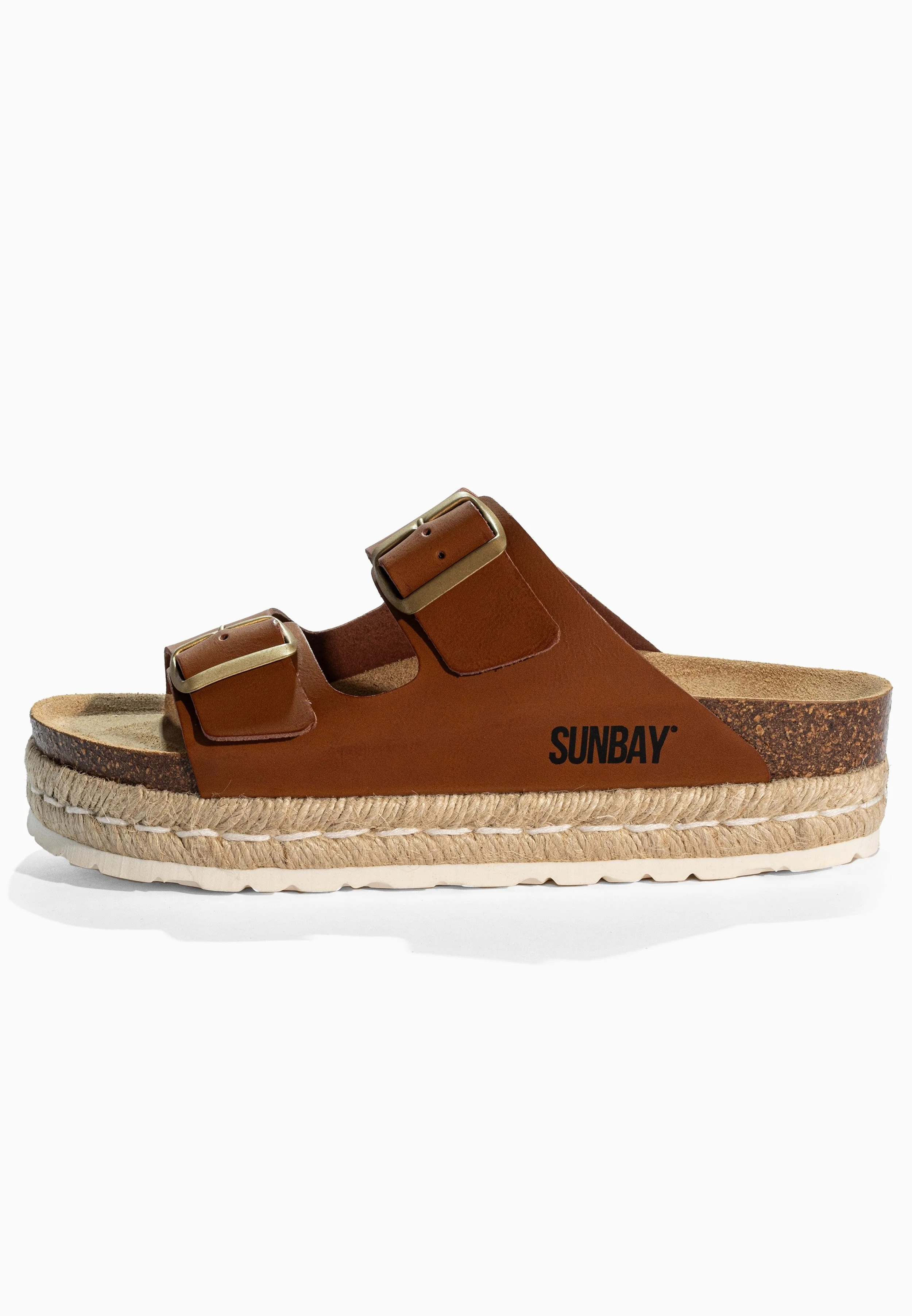 Sandales À Plateforme Orange - Camel - Femme - Image 3
