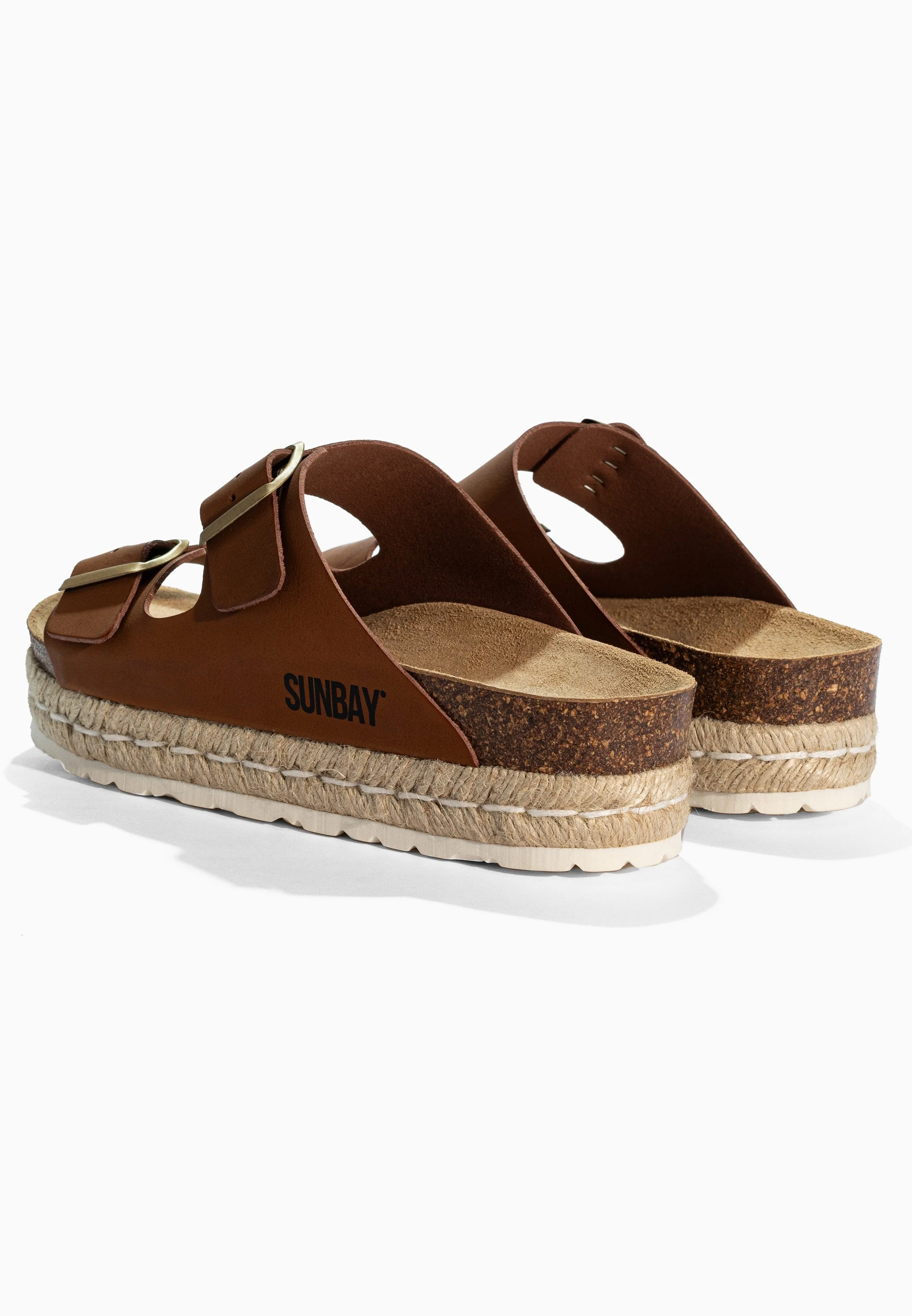 Sandales À Plateforme Orange - Camel - Femme - Image 6