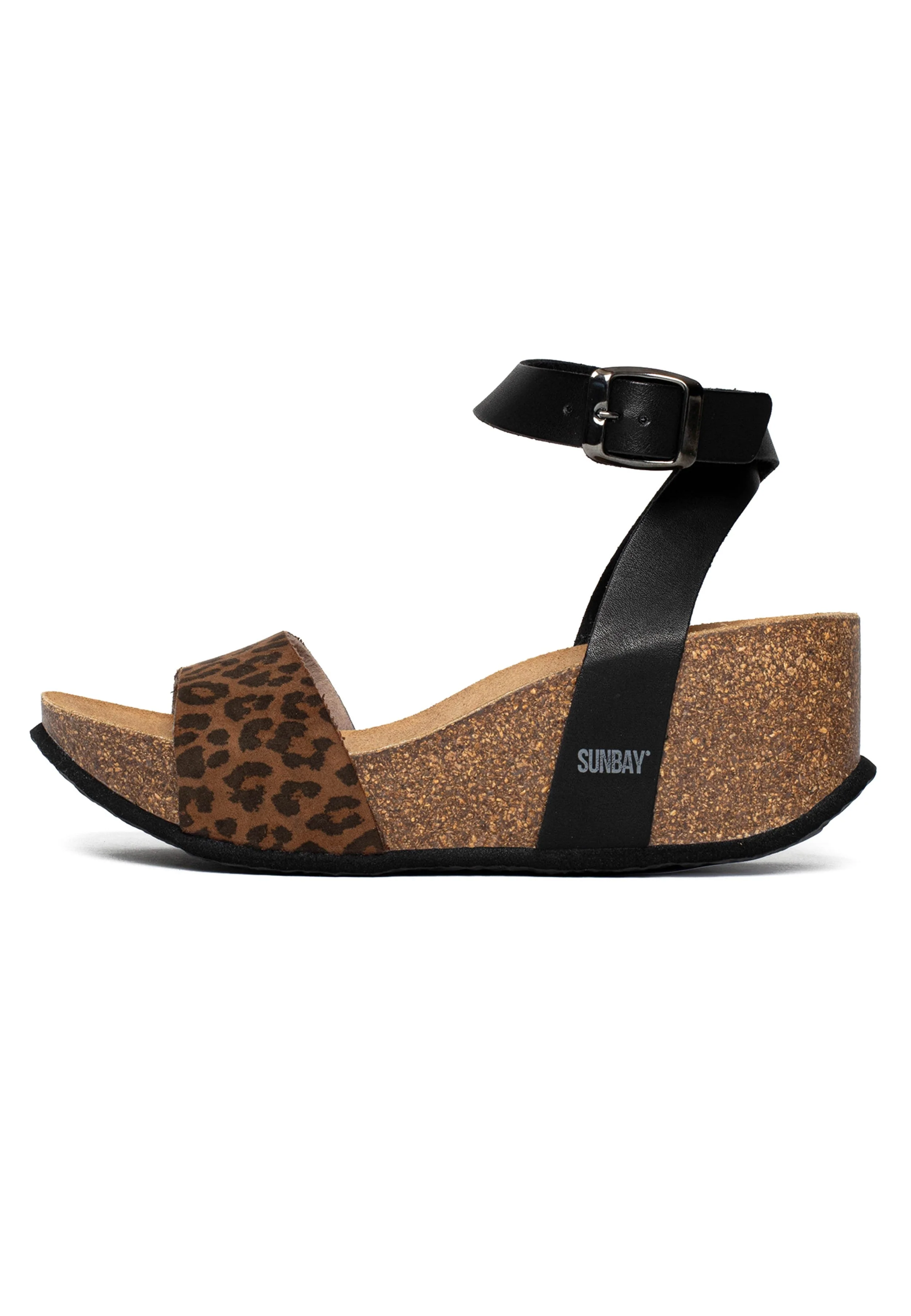 Sandales À Talons Compensés Peony - Black/Leopard - Femme - Image 2