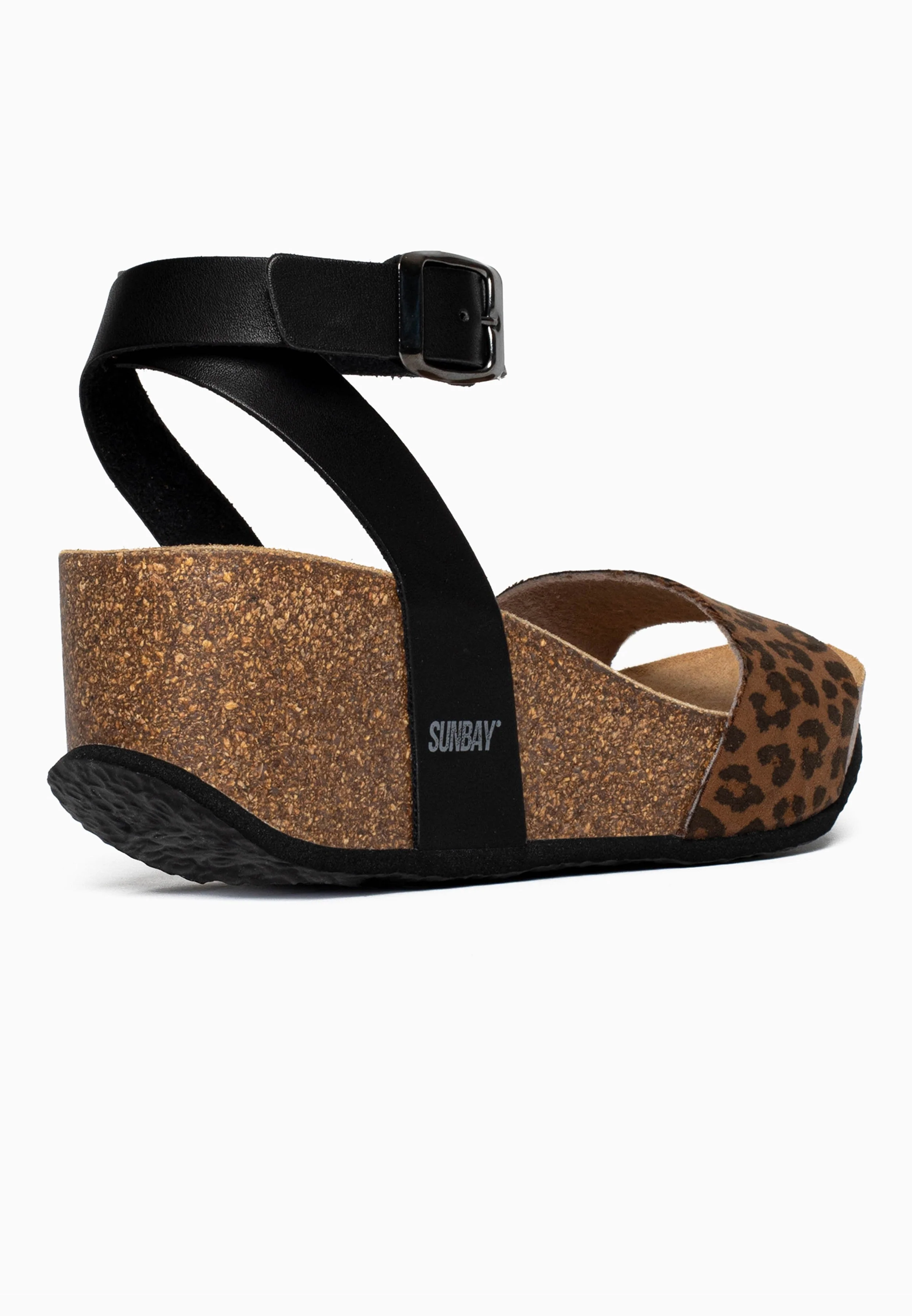 Sandales À Talons Compensés Peony - Black/Leopard - Femme - Image 3