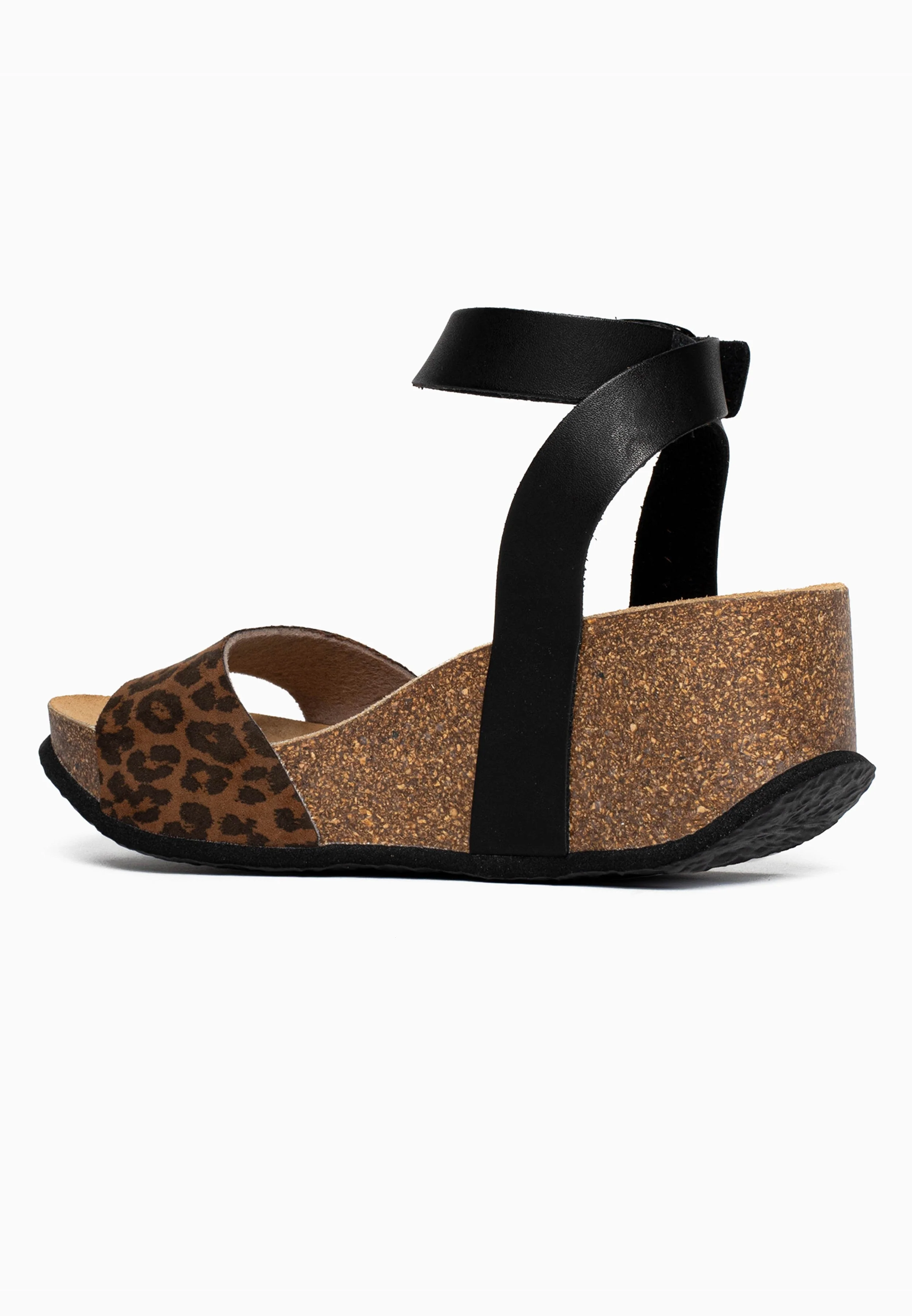 Sandales À Talons Compensés Peony - Black/Leopard - Femme - Image 4