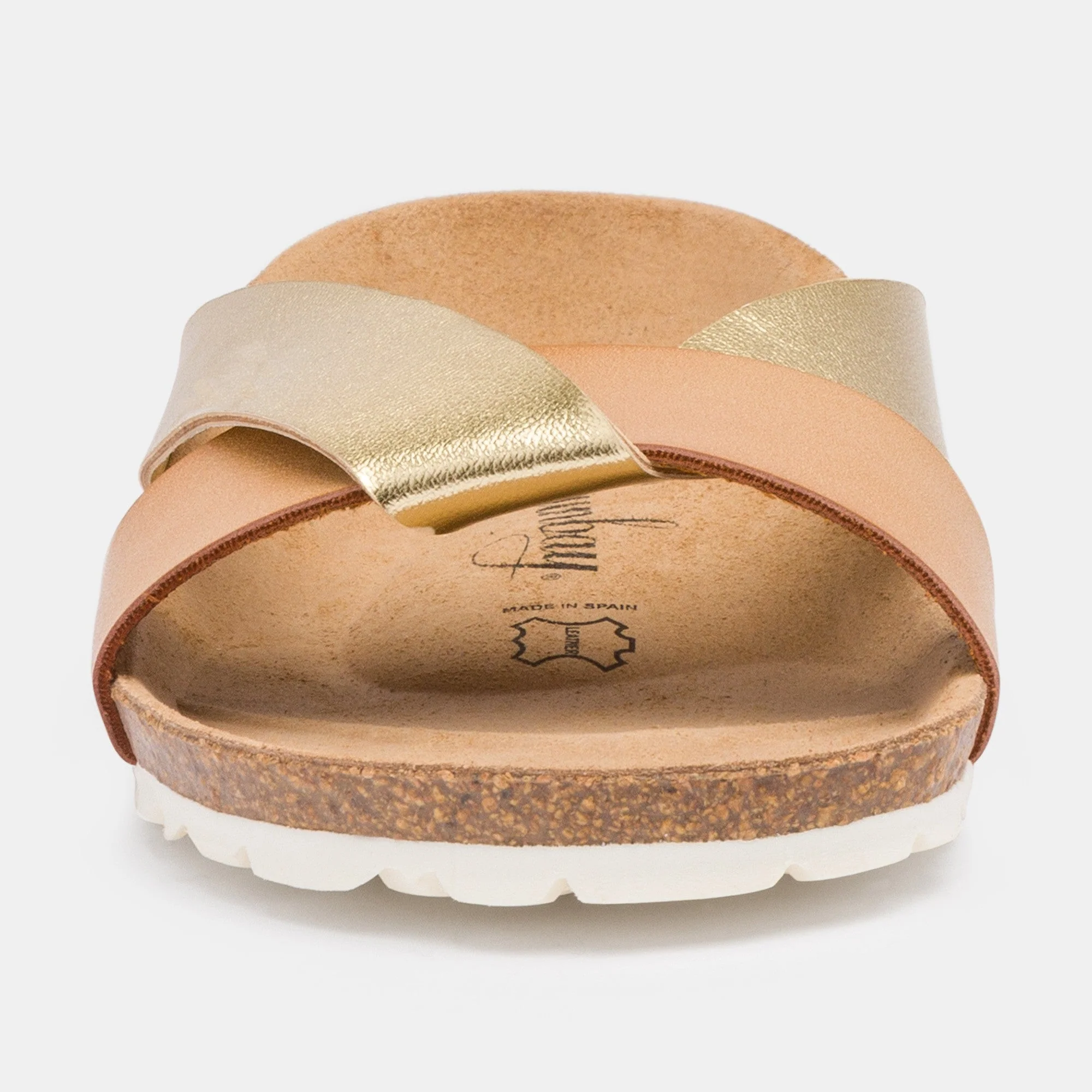 Sandales À Deux Brides Rita - Camel/Gold - Femme - Image 2
