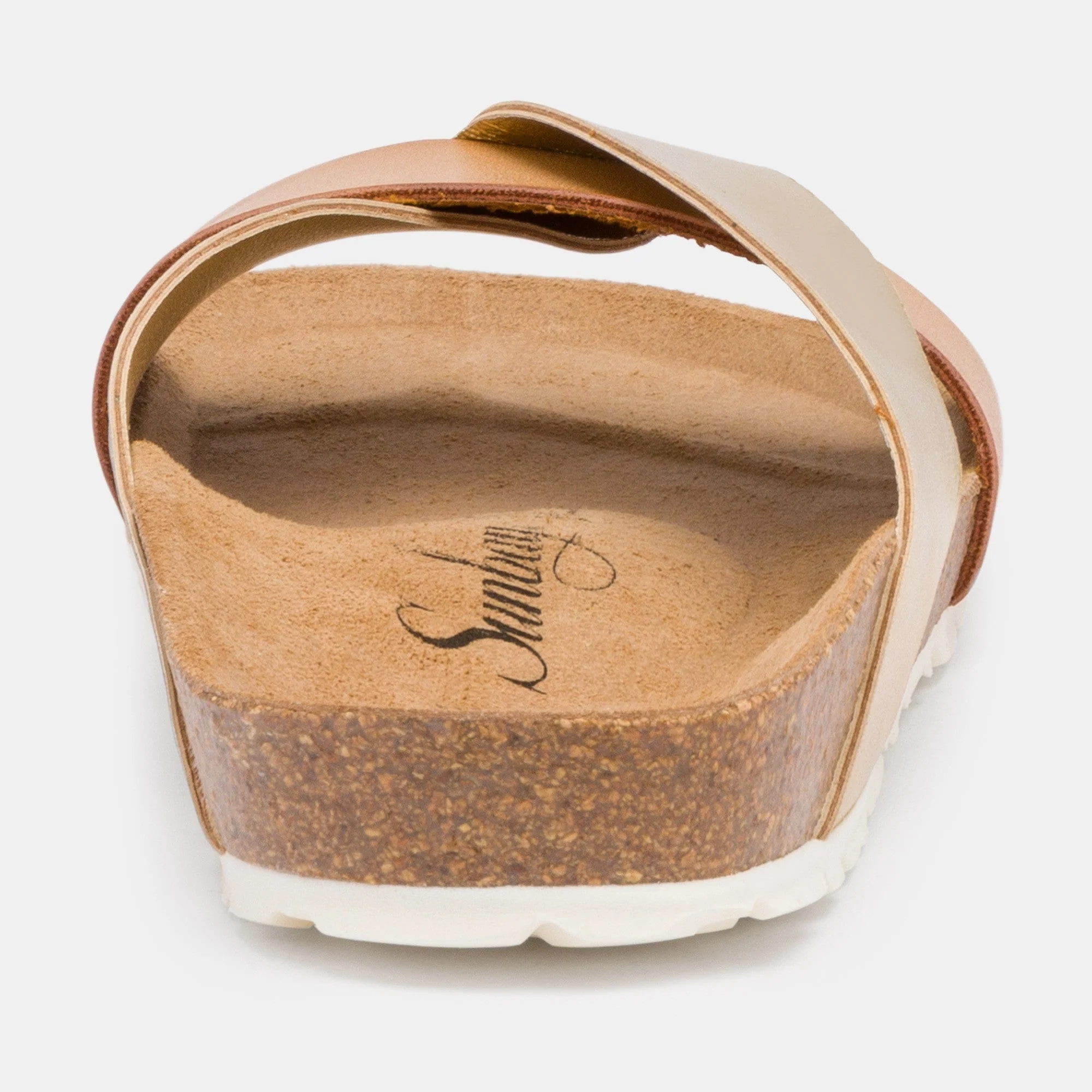 Sandales À Deux Brides Rita - Camel/Gold - Femme - Image 4