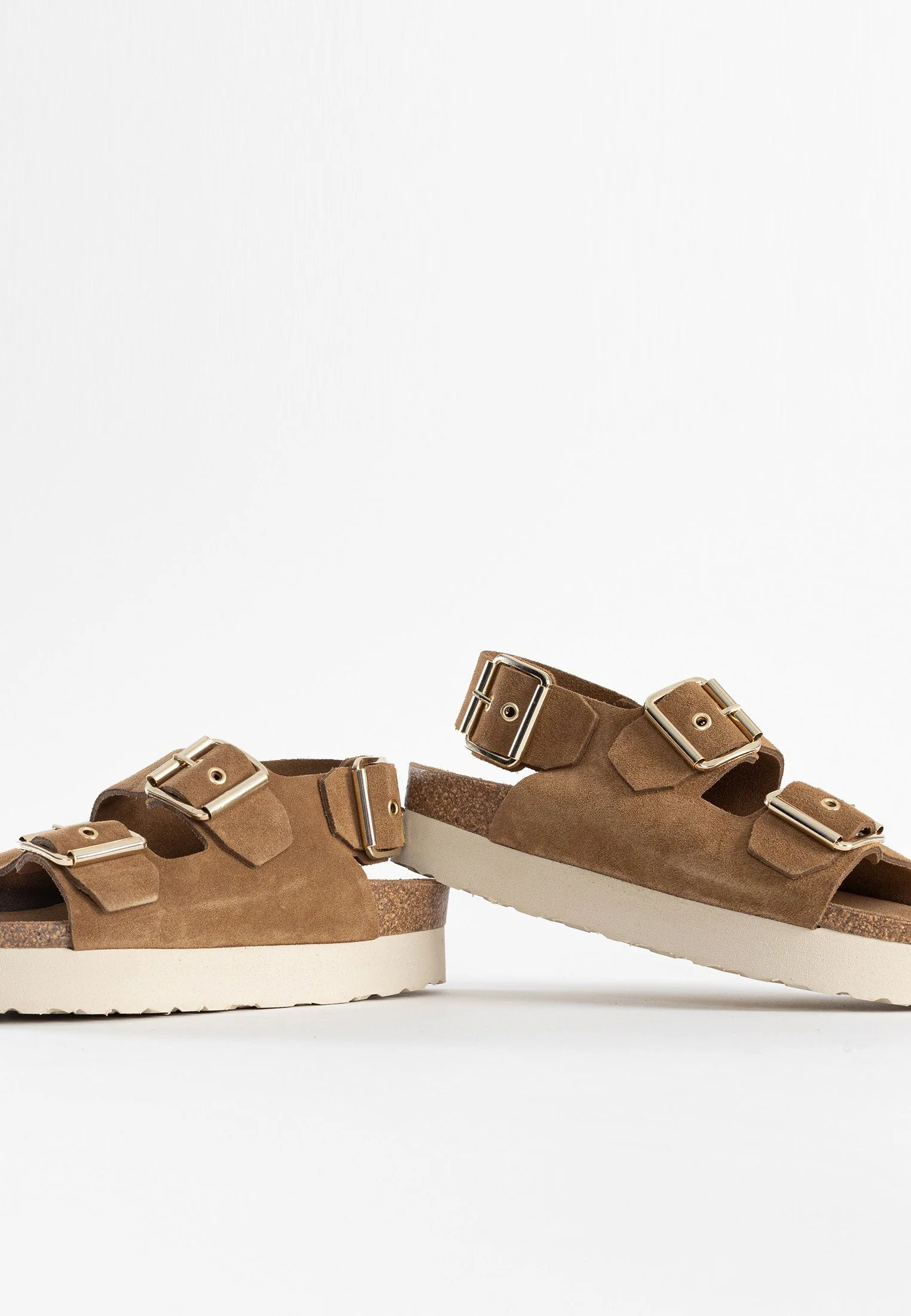 Sandales À Plateforme Sadiba - Cuir - Camel - Femme - Image 2