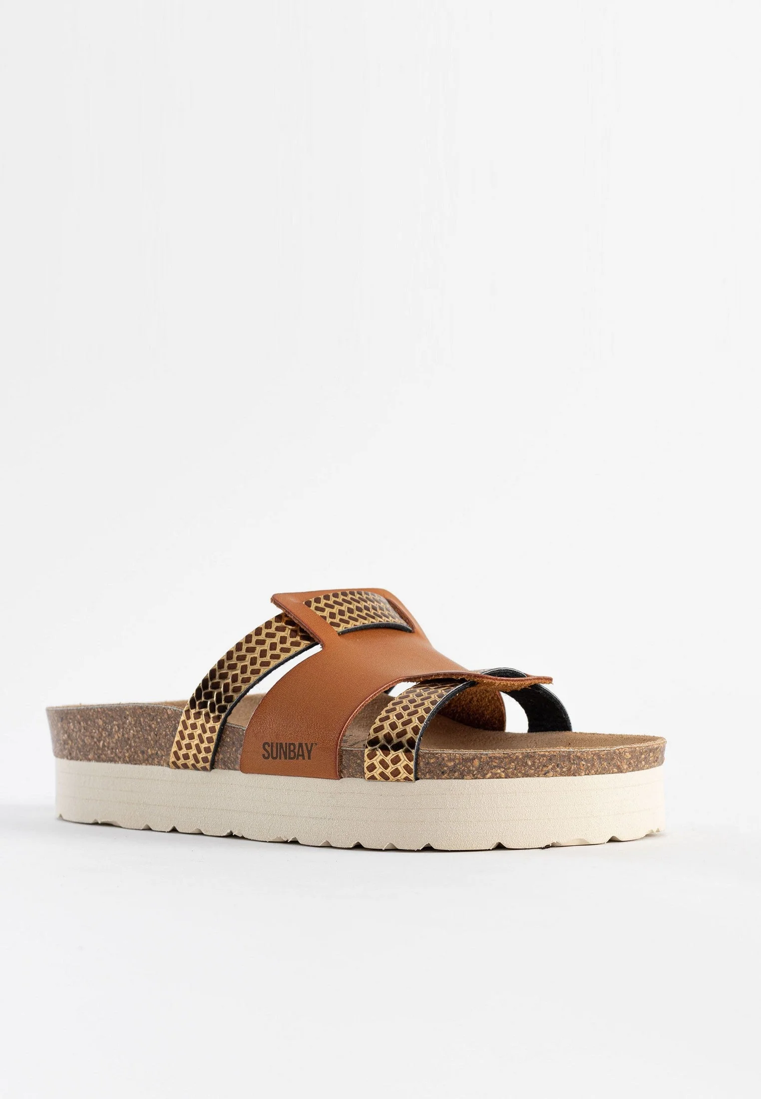 Sandales À Plateforme Sole - Camel/Gold - Femme - Image 2