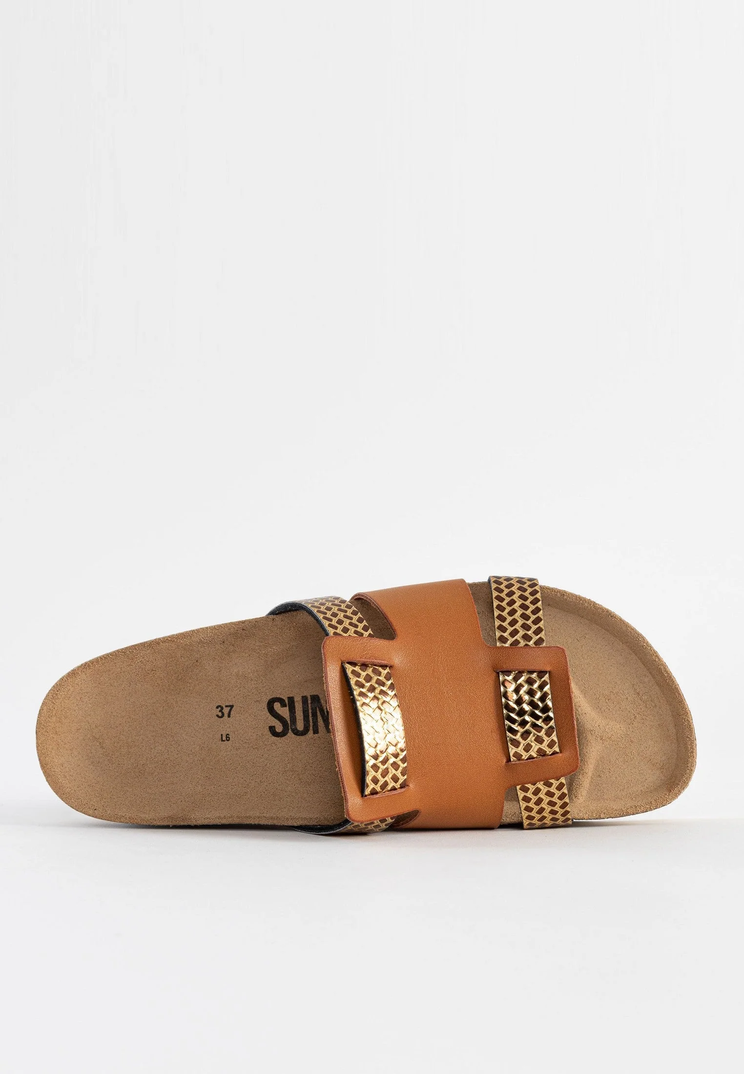 Sandales À Plateforme Sole - Camel/Gold - Femme - Image 6
