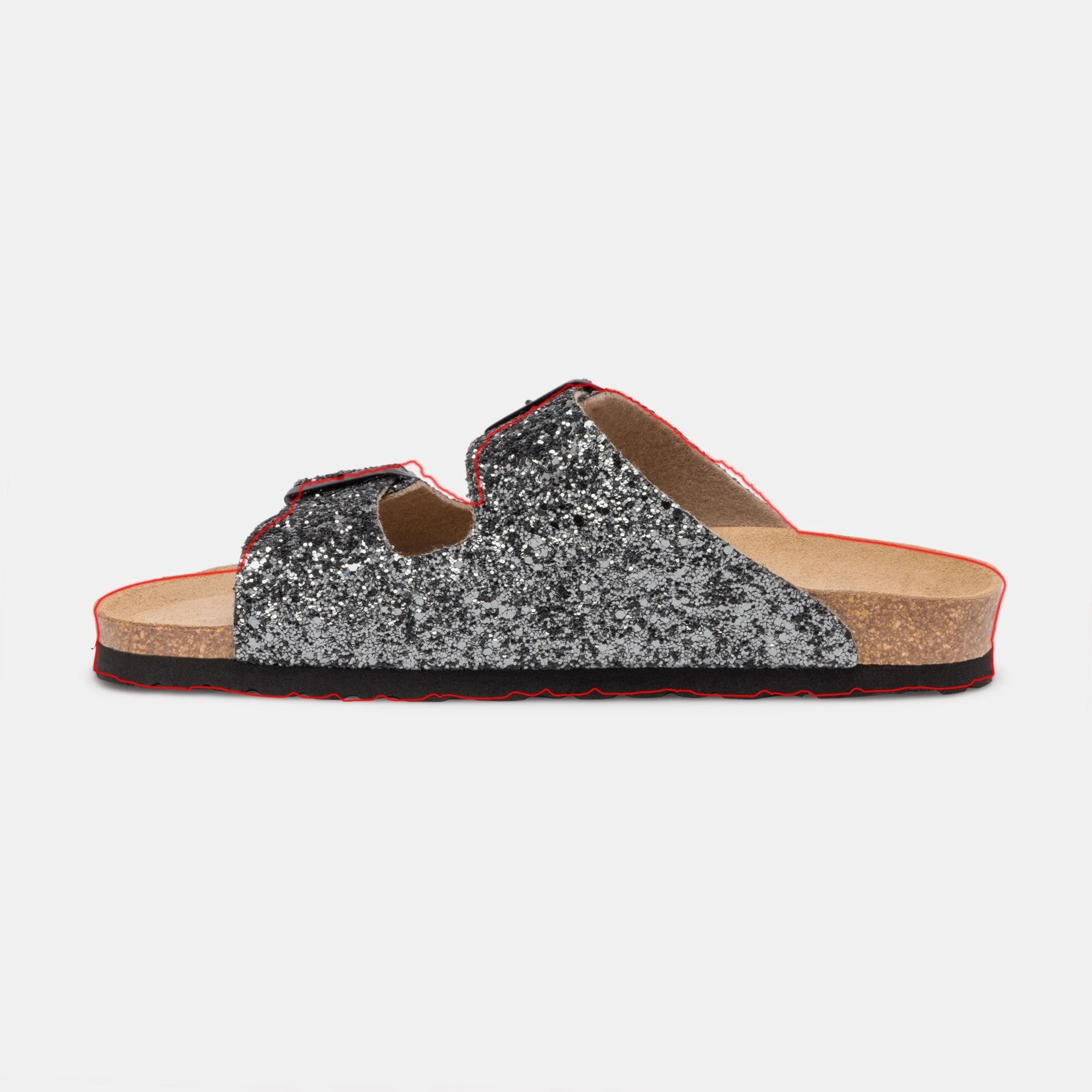 Sandales À Deux Brides Trefle - Anthracite Glitter - Femme - Image 3