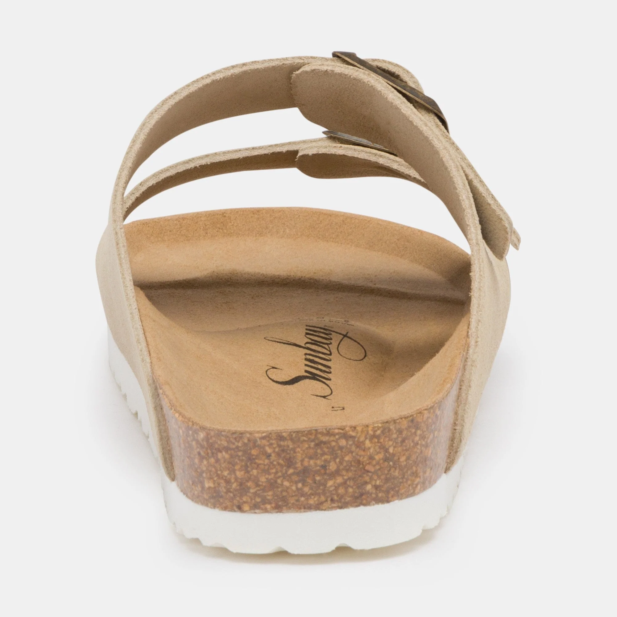 Sandales À Deux Brides Trefle - Cuir - Beige - Femme - Image 4