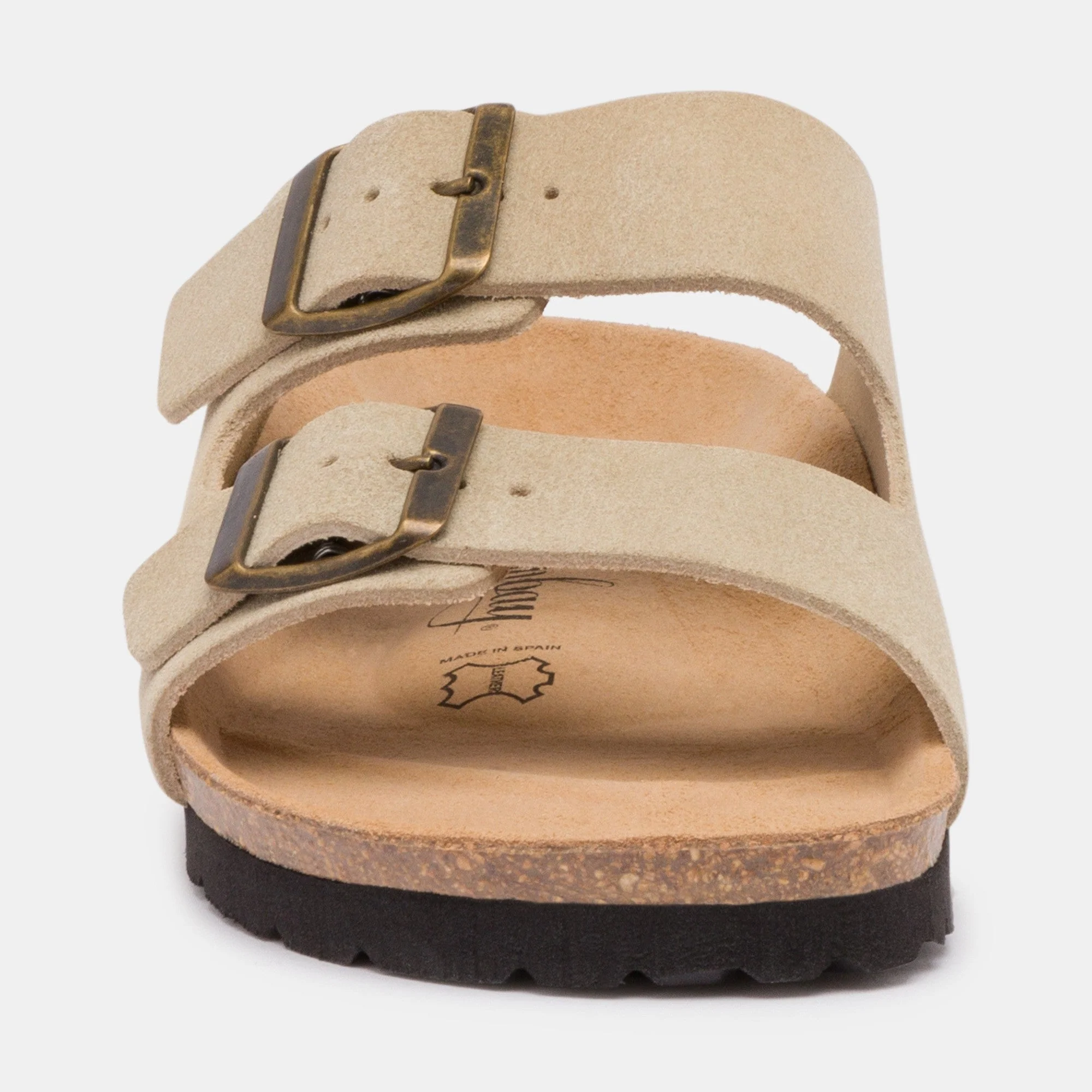 Sandales À Deux Brides Trefle - Cuir - Beige - Femme - Image 2