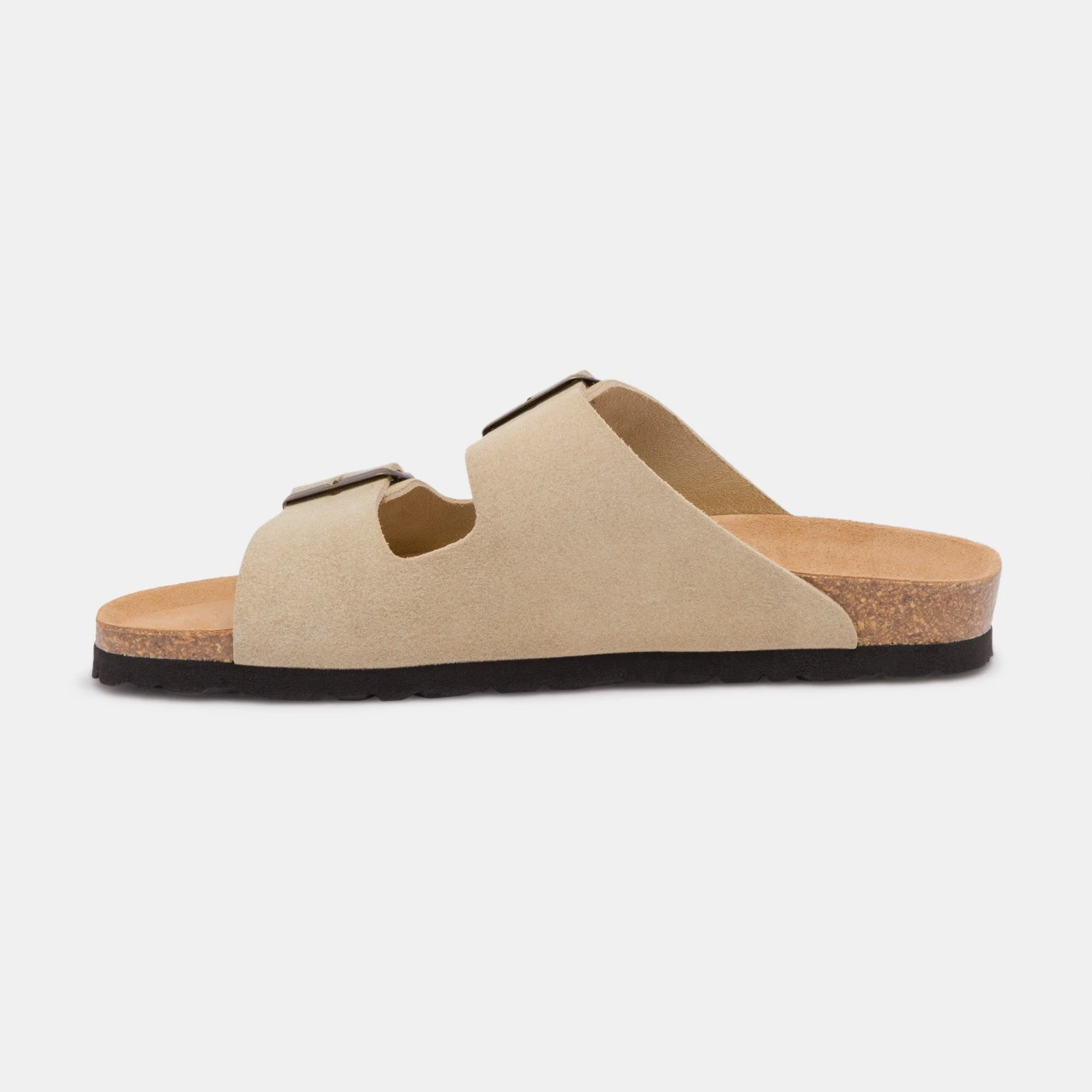 Sandales À Deux Brides Trefle - Cuir - Beige - Femme - Image 3