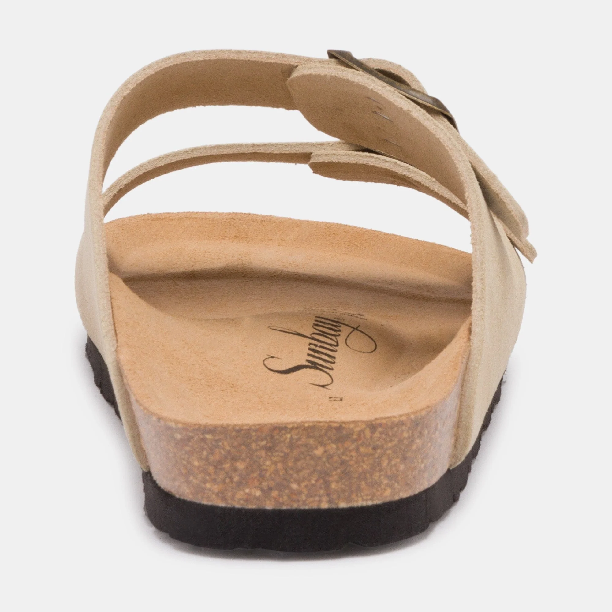 Sandales À Deux Brides Trefle - Cuir - Beige - Femme - Image 4