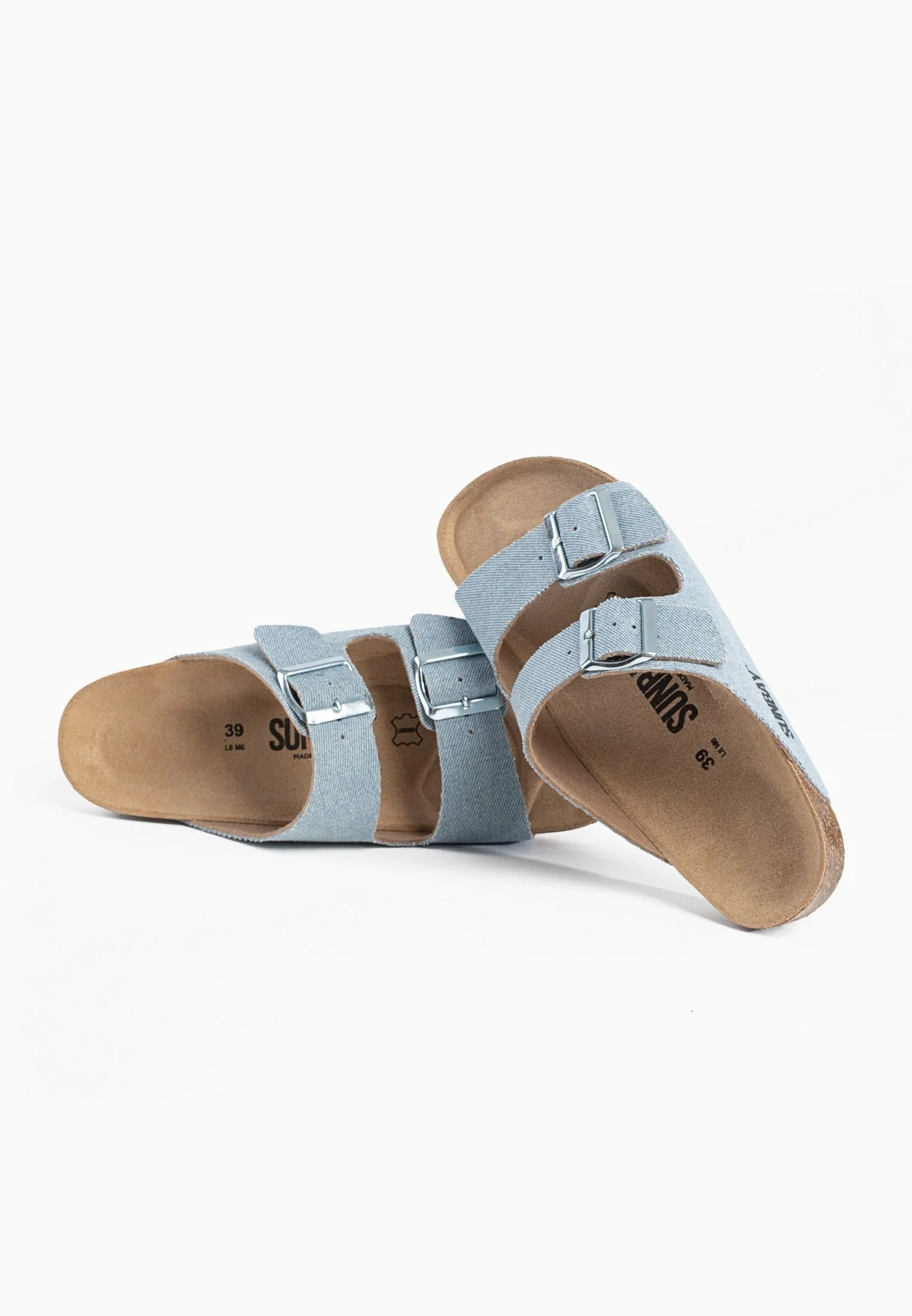 Sandales À Deux Brides Trefle - Sky Blue Denim - Femme - Image 3