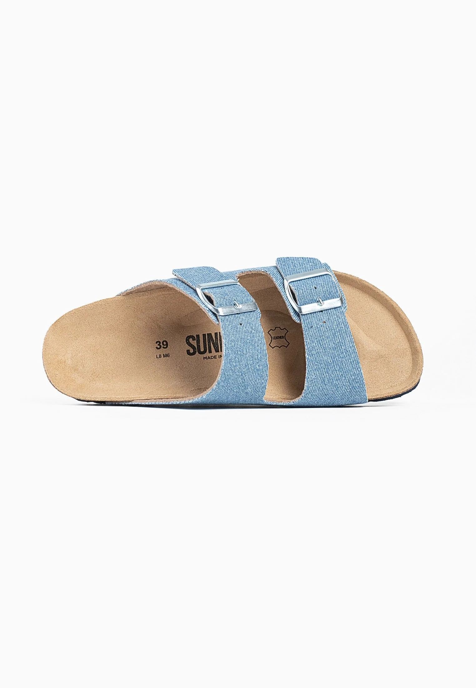 Sandales À Deux Brides Trefle - Light Blue Denim - Femme - Image 8