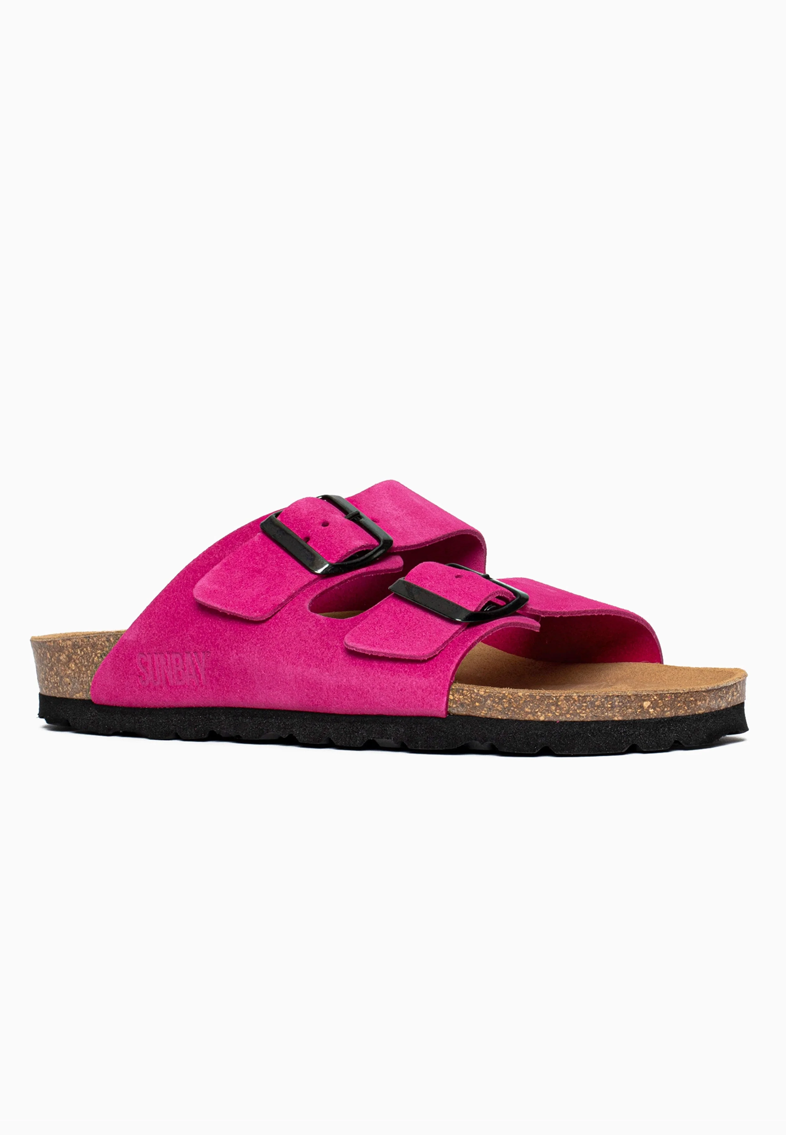 Sandales À Deux Brides Trefle - Cuir - Fuchsia - Femme - Image 2