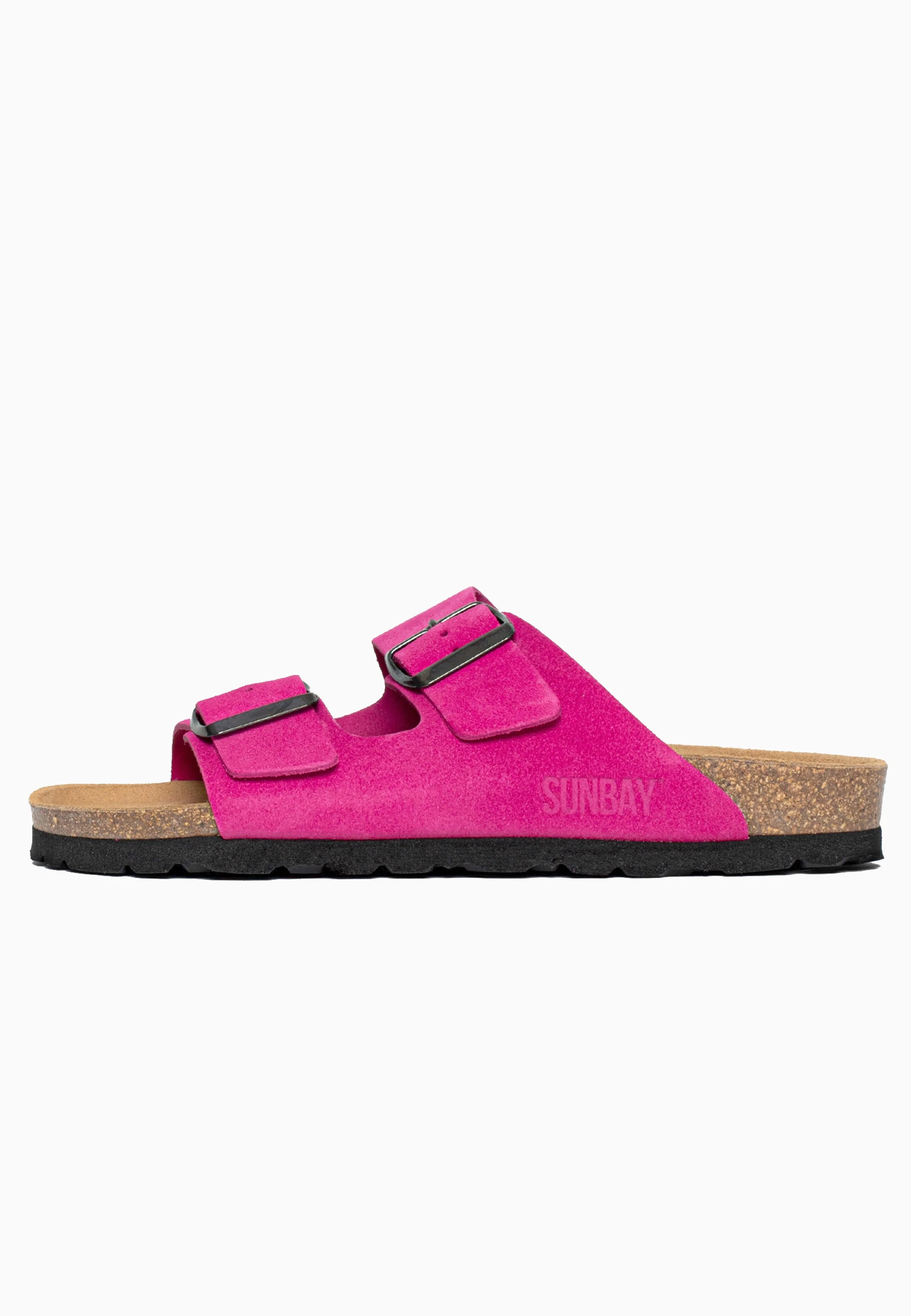 Sandales À Deux Brides Trefle - Cuir - Fuchsia - Femme - Image 3