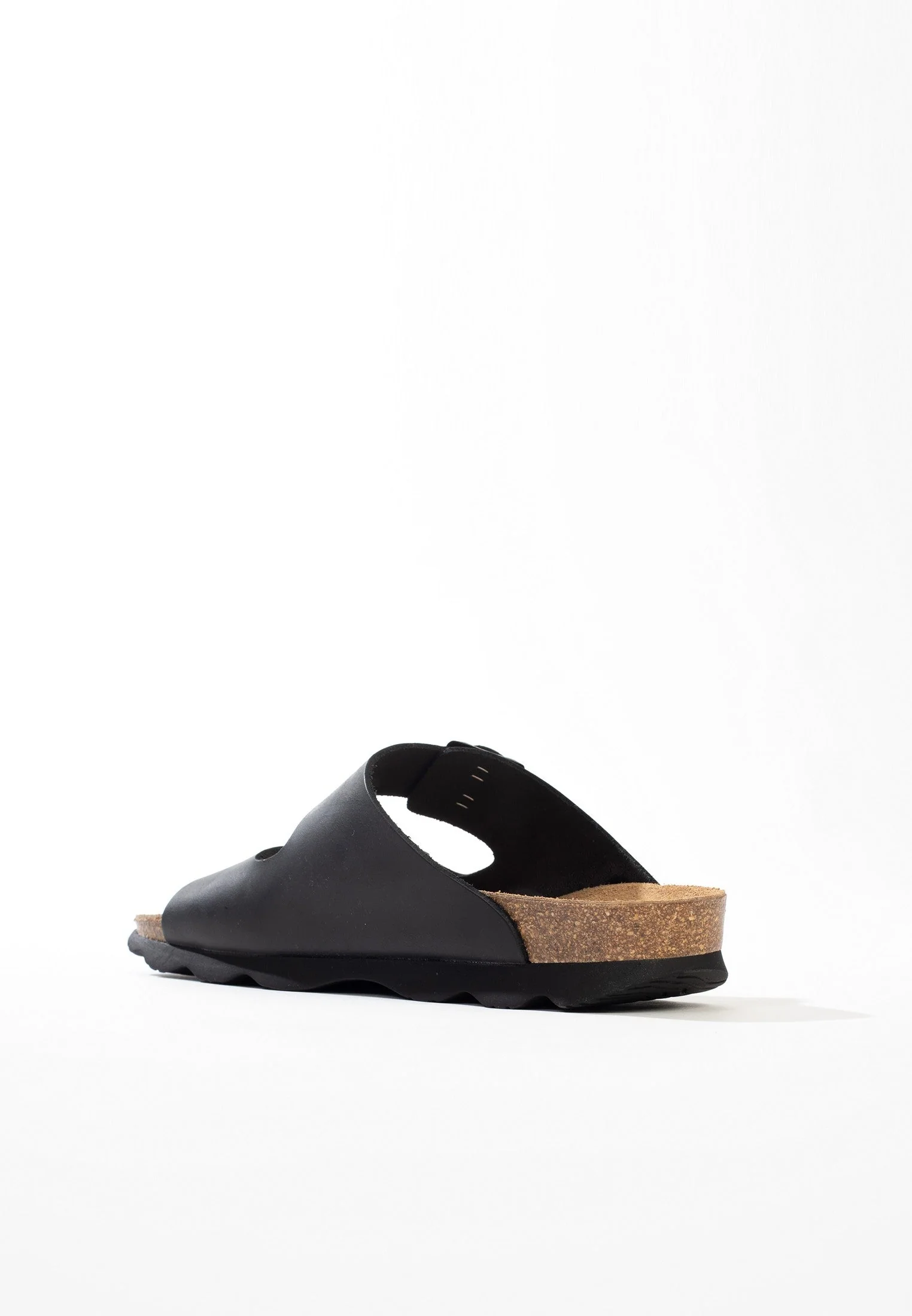 Sandales À Deux Brides Trefle - Cuir - Black - Homme - Image 4
