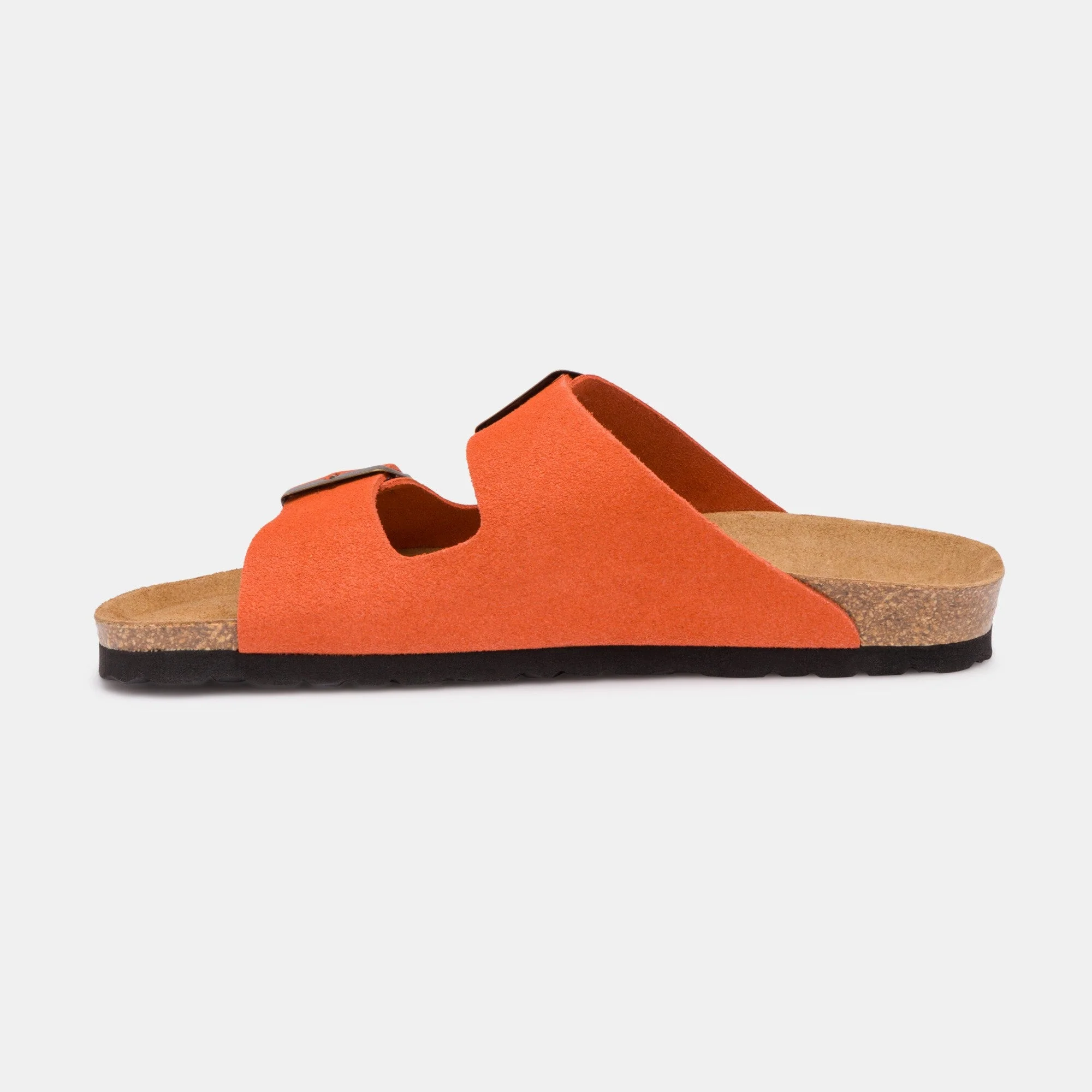 Sandales À Deux Brides Trefle - Cuir - Orange - Femme - Image 3