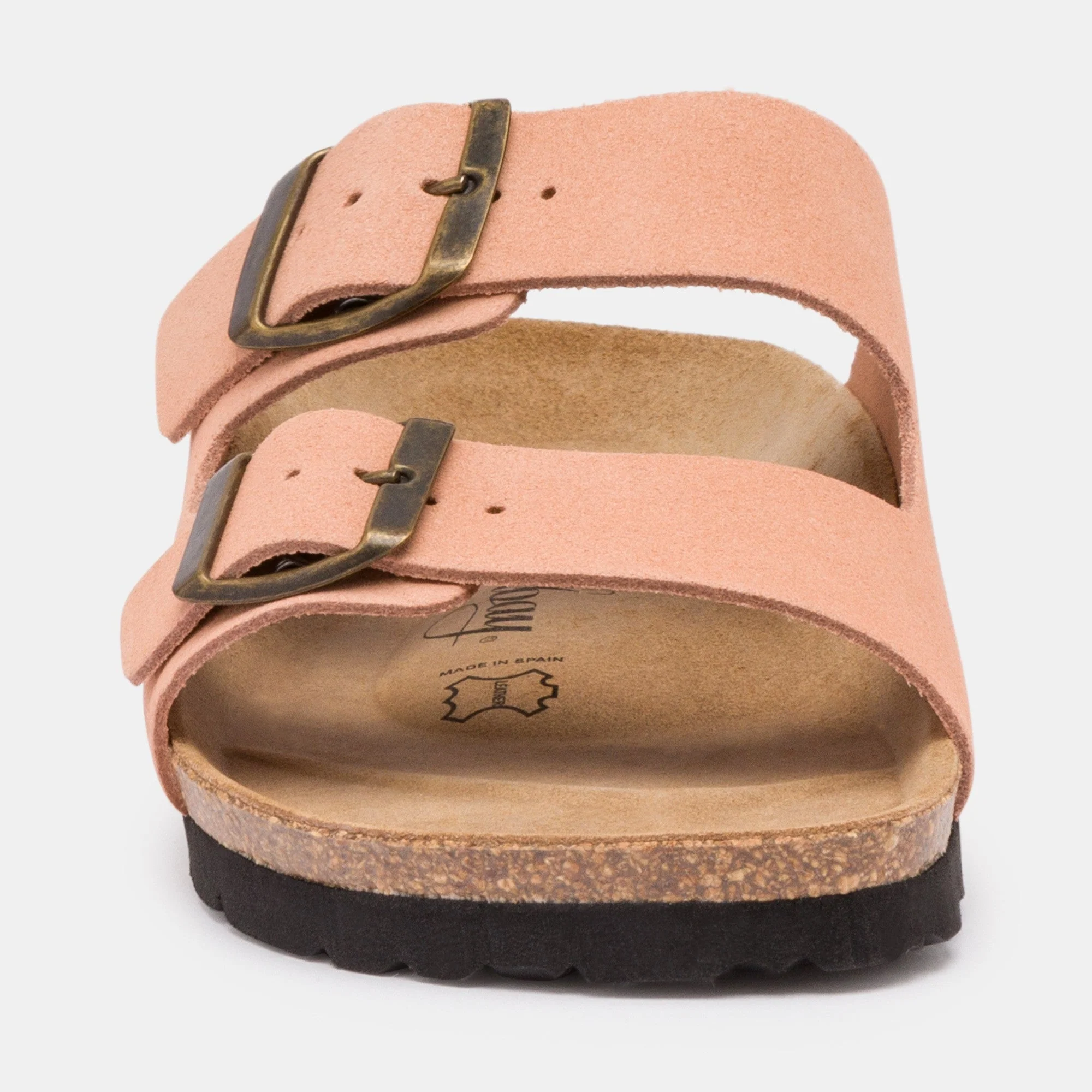 Sandales À Deux Brides Trefle - Cuir - Saumon - Femme - Image 2
