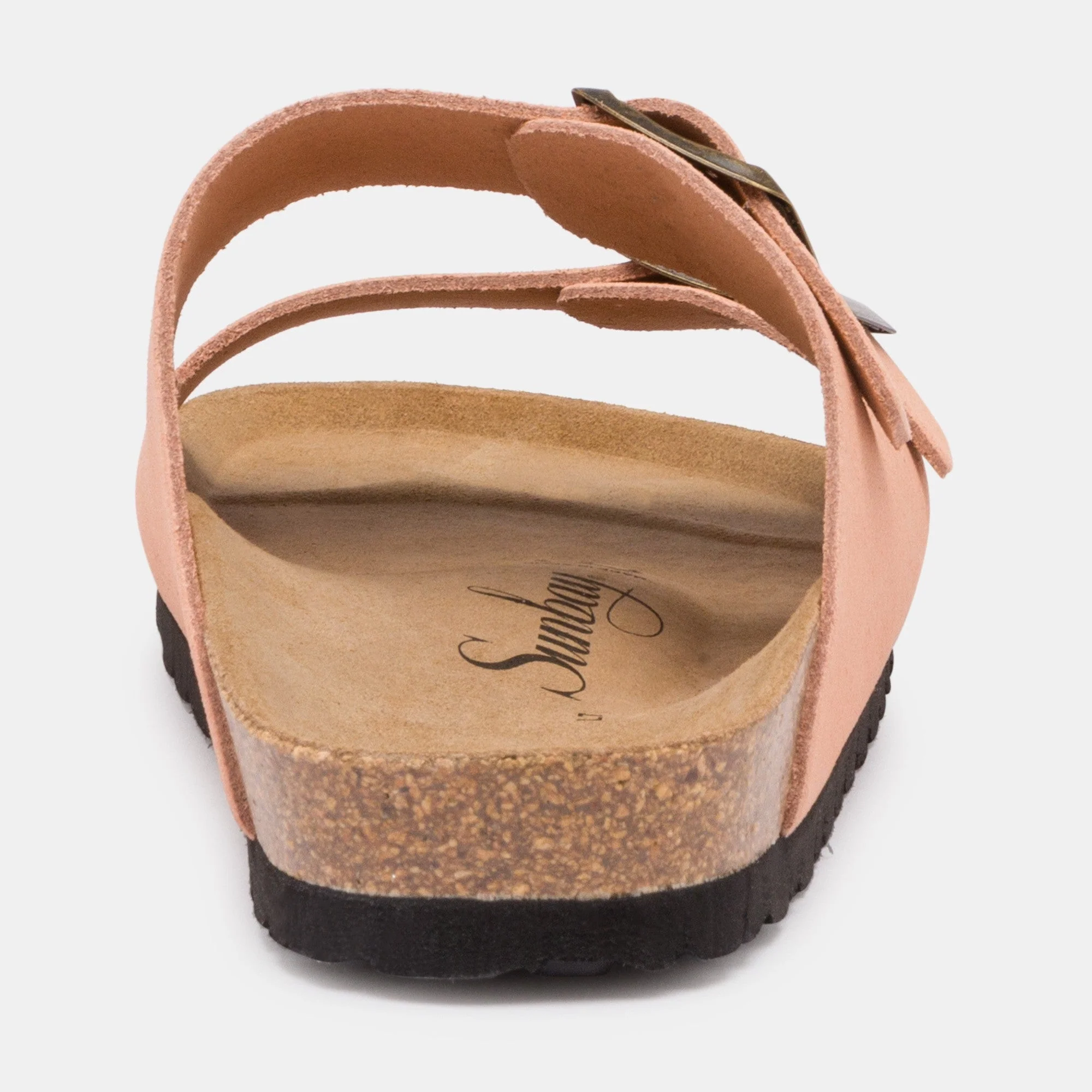 Sandales À Deux Brides Trefle - Cuir - Saumon - Femme - Image 5