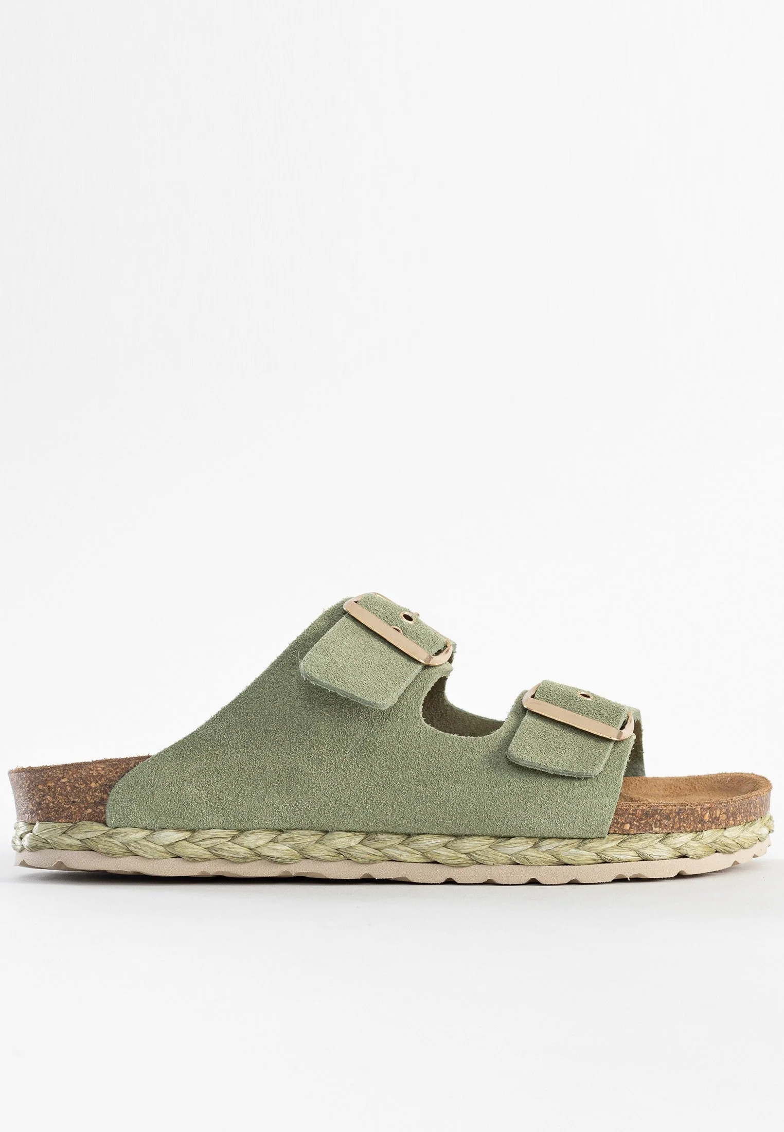 Sandales À Deux Brides Trefle - Cuir - Green - Femme - Image 2