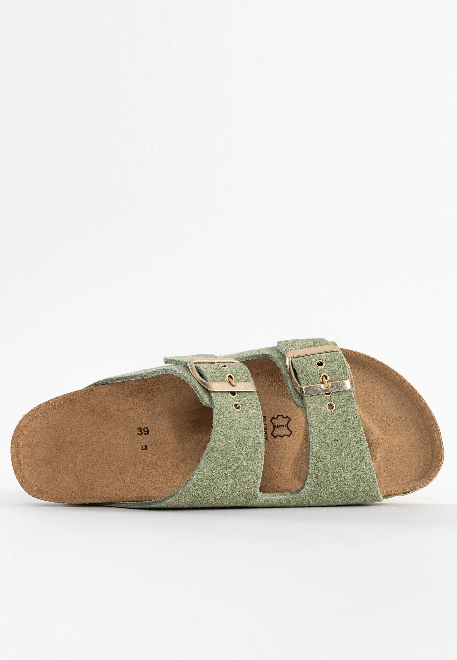Sandales À Deux Brides Trefle - Cuir - Green - Femme - Image 5