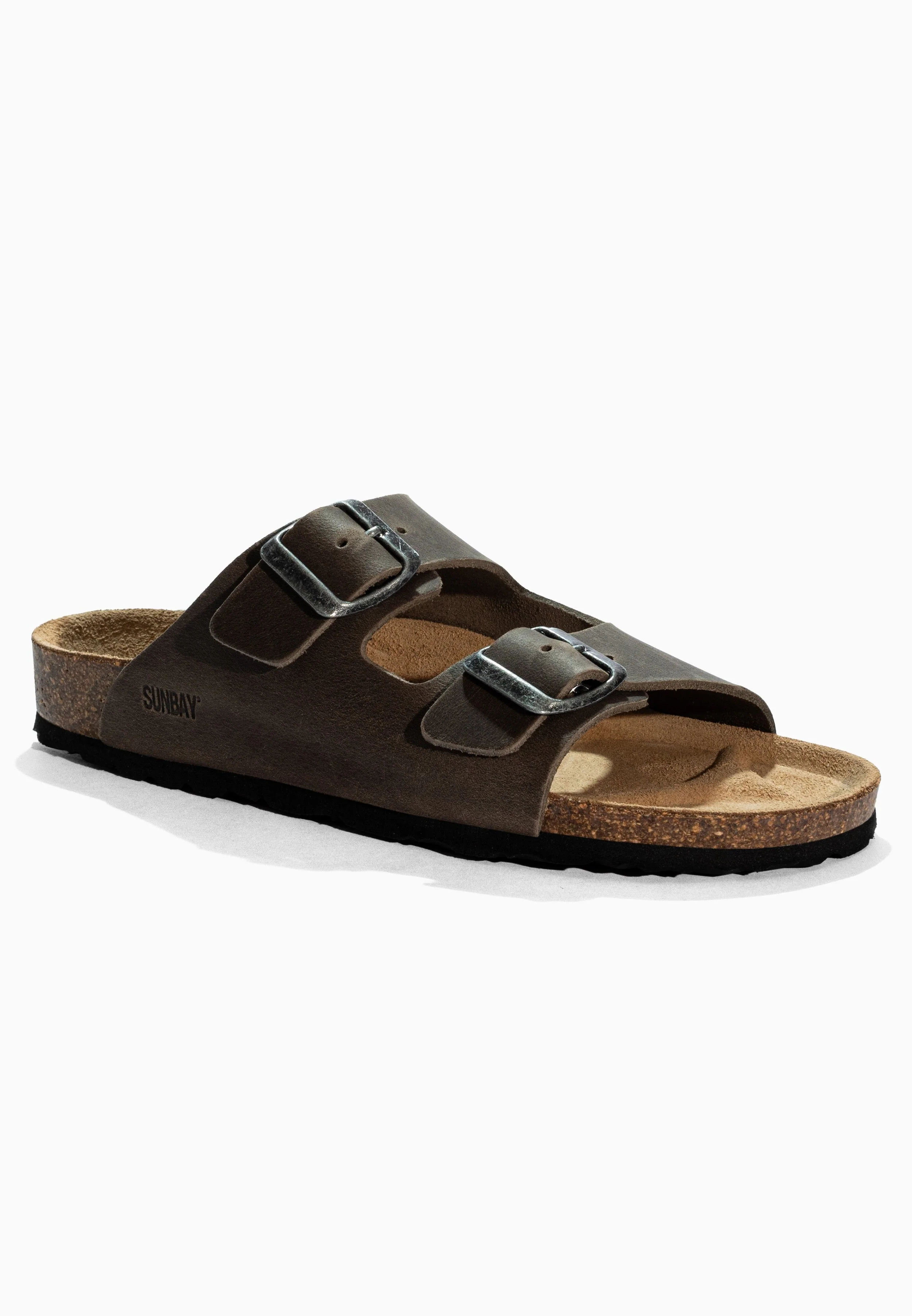Sandales À Deux Brides Trefle - Cuir - Anthracite - Enfant - Image 2