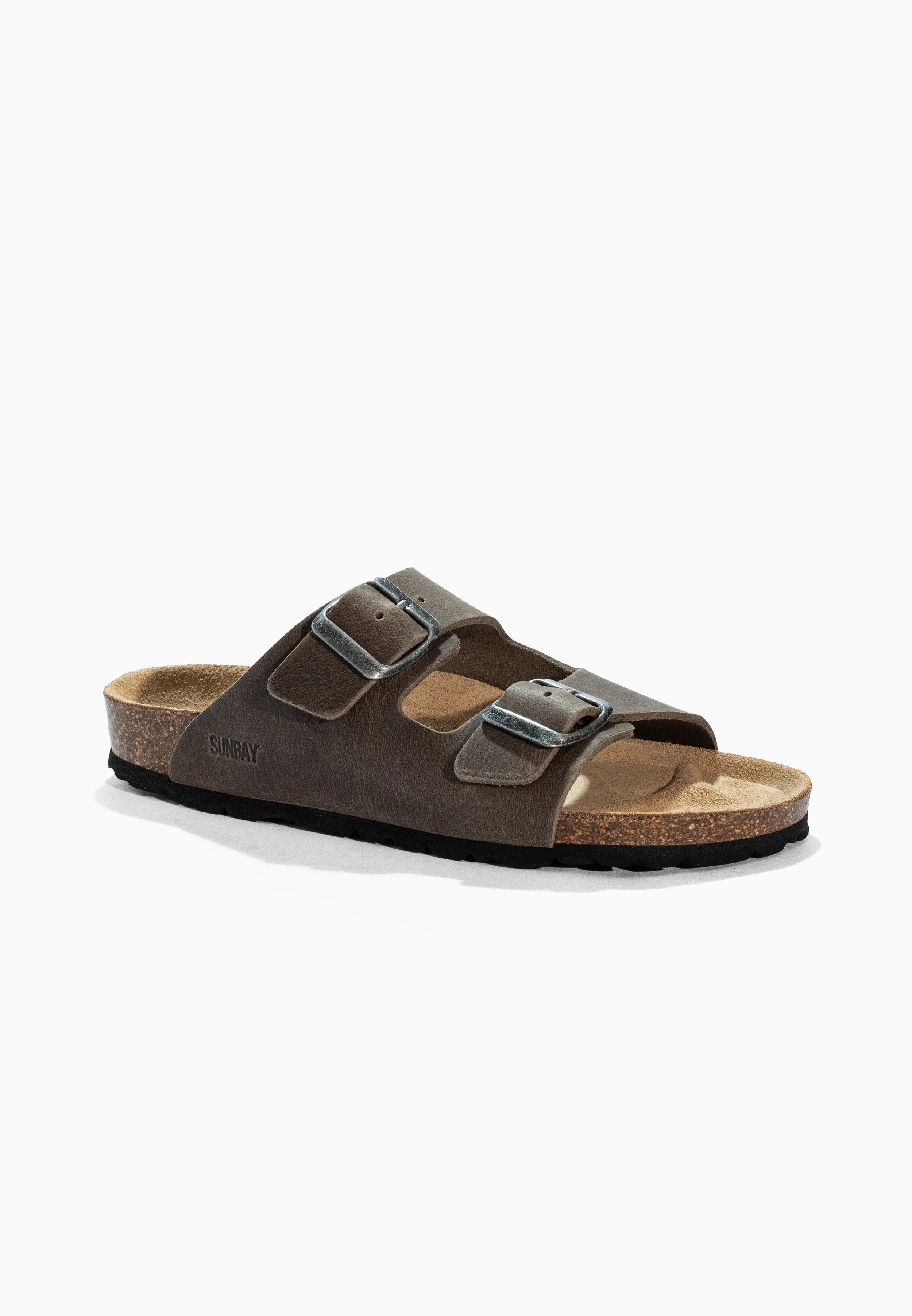 Sandales À Deux Brides Trefle - Cuir - Anthracite - Enfant - Image 2