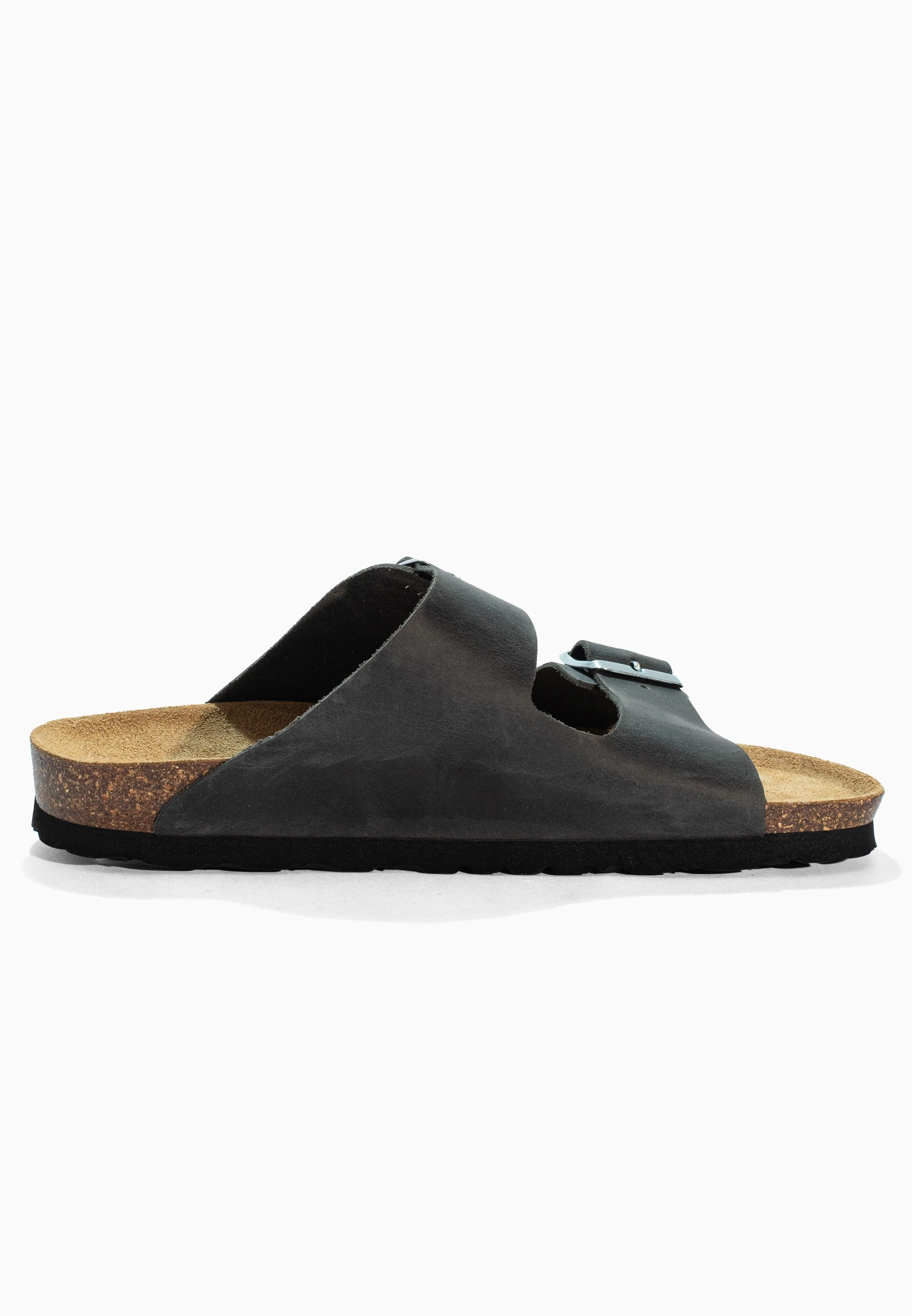 Sandales À Deux Brides Trefle - Cuir - Anthracite - Femme - Image 4