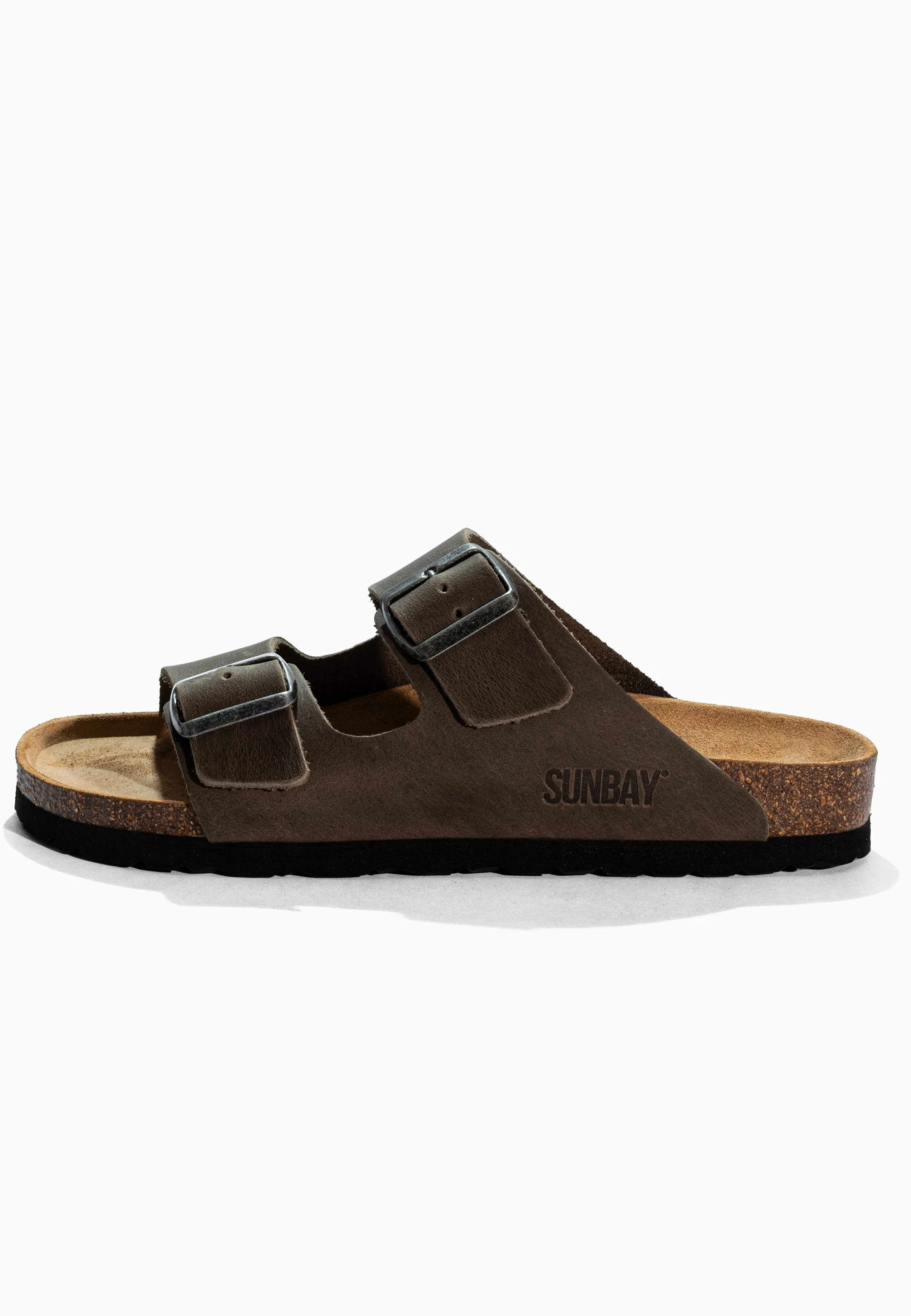 Sandales À Deux Brides Trefle - Cuir - Anthracite - Femme - Image 3