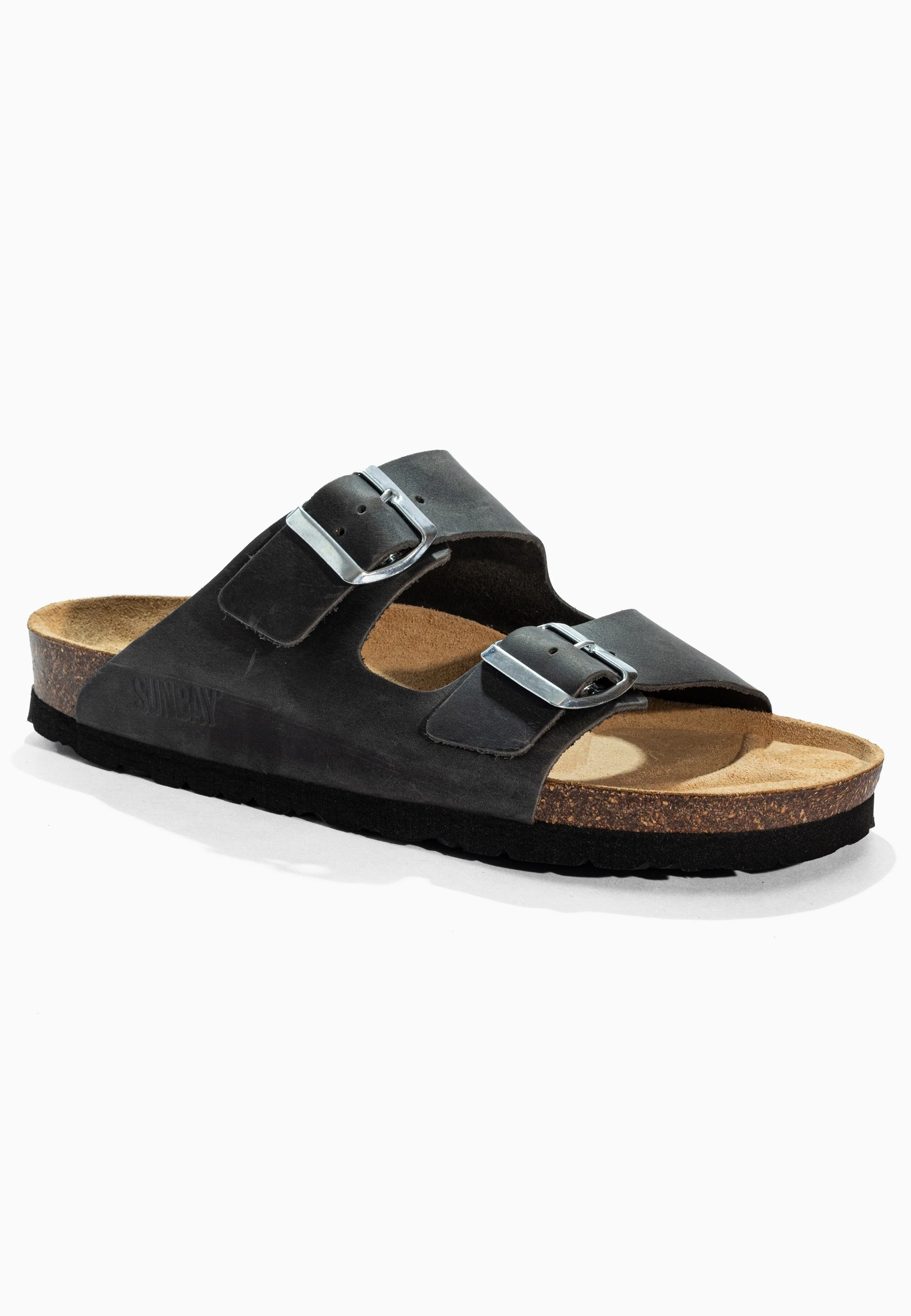 Sandales À Deux Brides Trefle - Cuir - Anthracite - Homme - Image 2