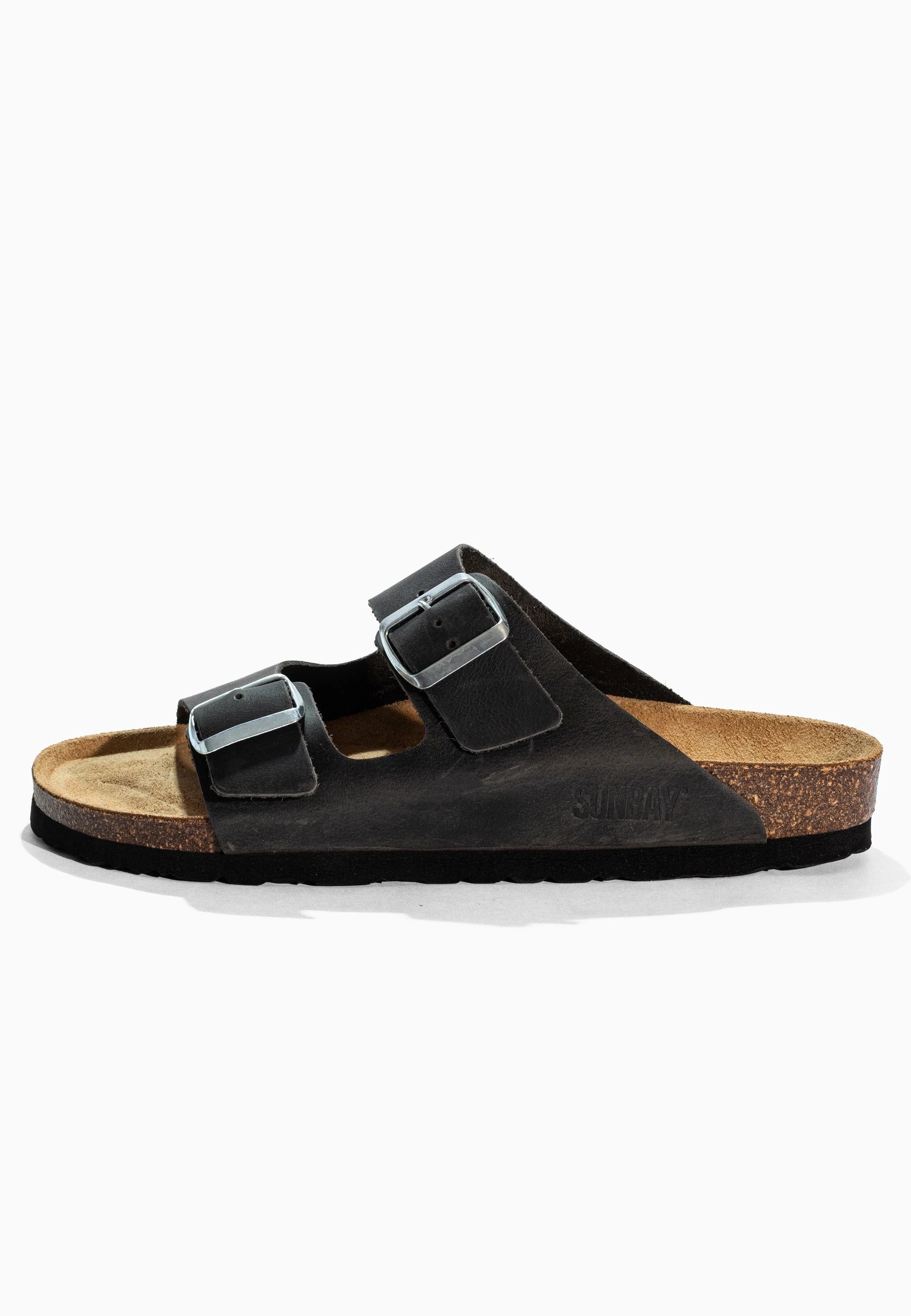 Sandales À Deux Brides Trefle - Cuir - Anthracite - Homme - Image 3