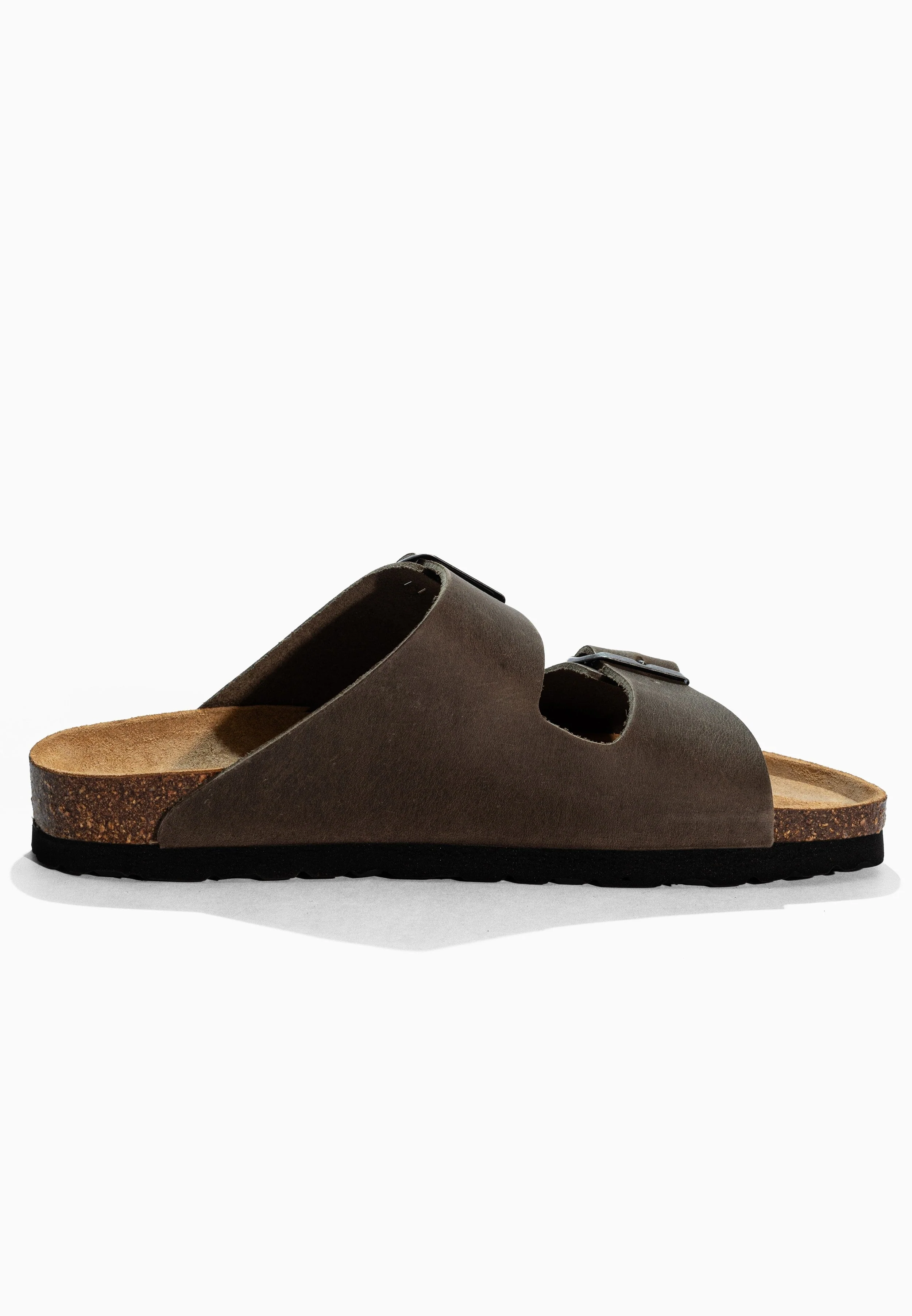Sandales À Deux Brides Trefle - Cuir - Anthracite - Femme - Image 4